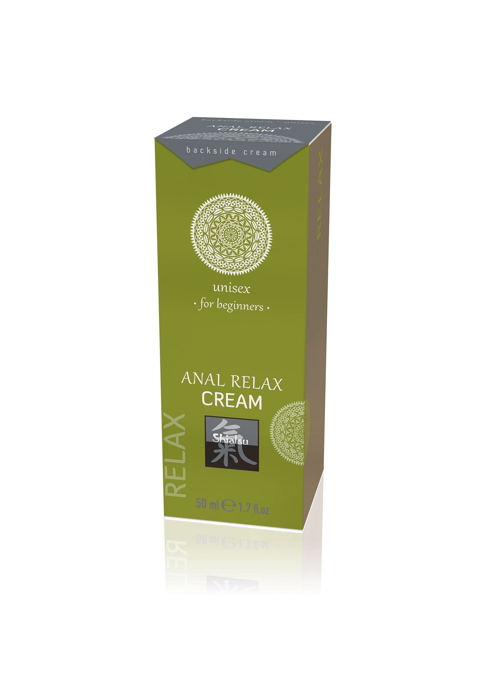 Crème relaxante anale Shiatsu 50ml pour débutants. Détendez-vous et profitez pleinement de vos moments intimes. ; Shiatsu anale relax cream 50ml voor beginners. Ontspan en geniet ten volle van je intieme momenten.; Shiatsu anal relax cream 50ml for beginners. Relax and fully enjoy your intimate moments. 