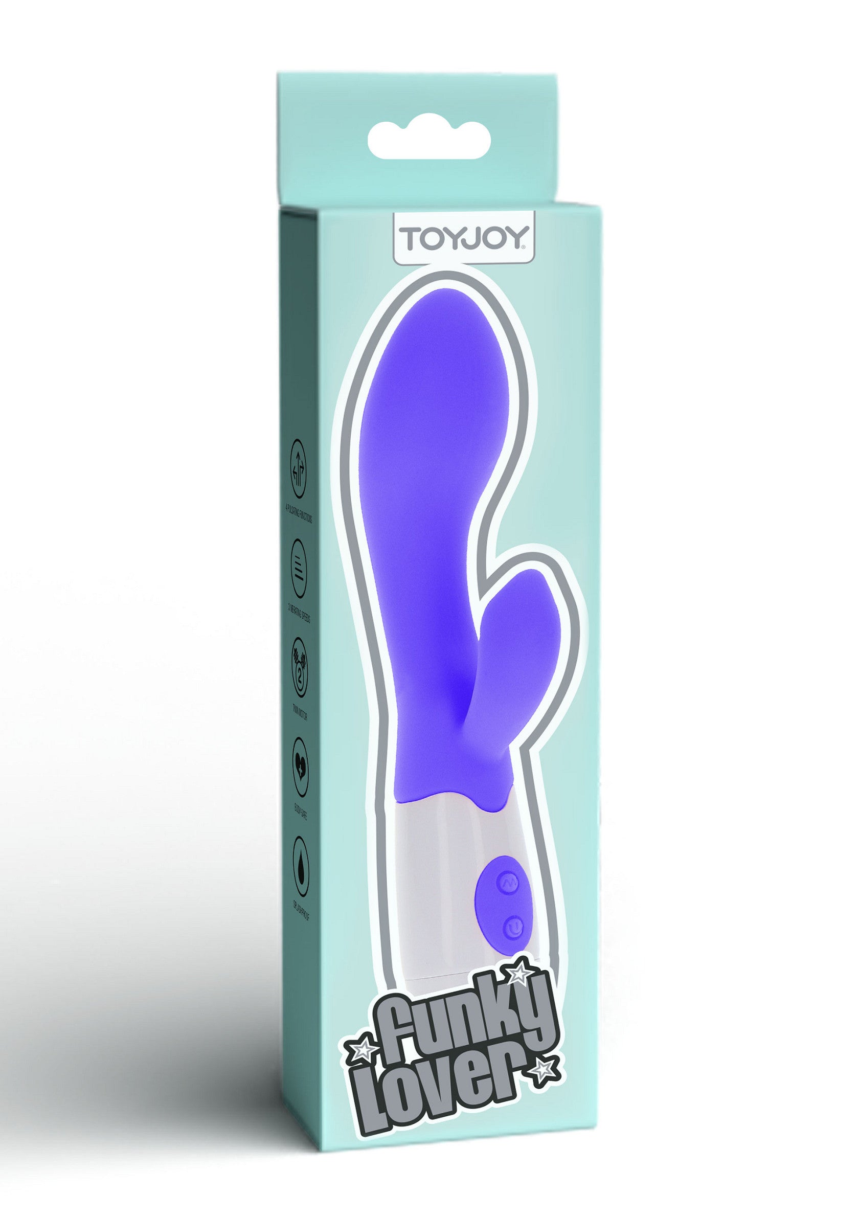 Vibrateur ToyJoy Funky Lover pour le plaisir féminin. Design ergonomique et vibrations puissantes pour une expérience intense.; ToyJoy Funky Lover vibrator voor vrouwelijk genot. Ergonomisch ontwerp en krachtige vibraties voor een intense ervaring.; ToyJoy Funky Lover vibrator for female pleasure. Ergonomic design & powerful vibrations for an intense experience.