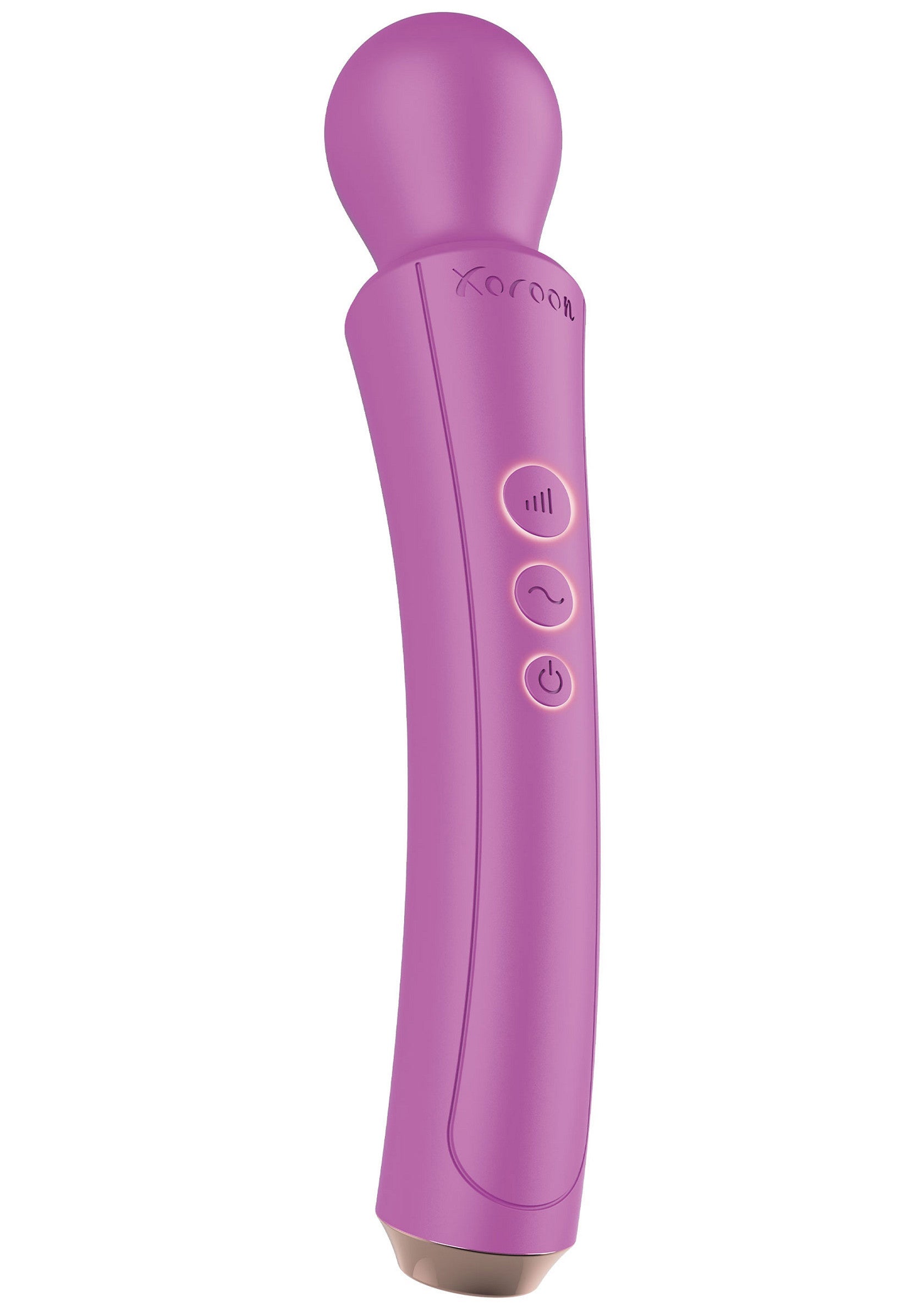 Masseur vibrant rechargeable sans fil violet pour le corps entier. Intensité variable.; Paarse draadloze, oplaadbare vibrerende stimulator voor het hele lichaam. Variabele intensiteit.; Purple cordless rechargeable vibrating massager for full body. Variable intensity.