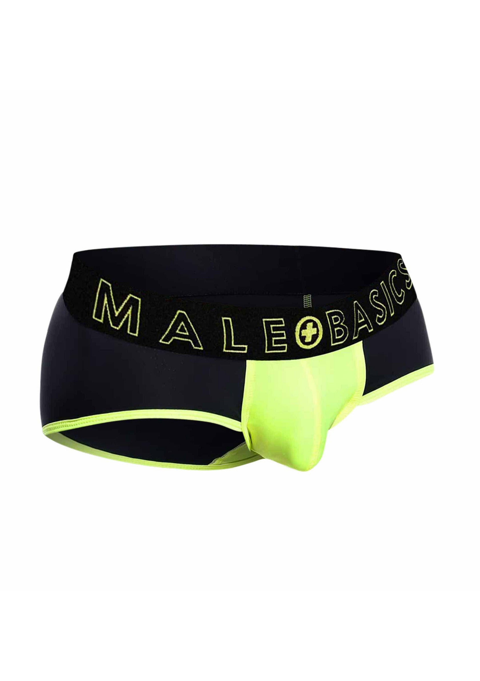 Boxer noir et vert Malebasics pour homme. Coupe confortable et design moderne.; Zwarte en groene Malebasics boxer voor heren. Comfortabele pasvorm en modern design.; Black and green Malebasics boxer for men. Comfortable fit and modern design.