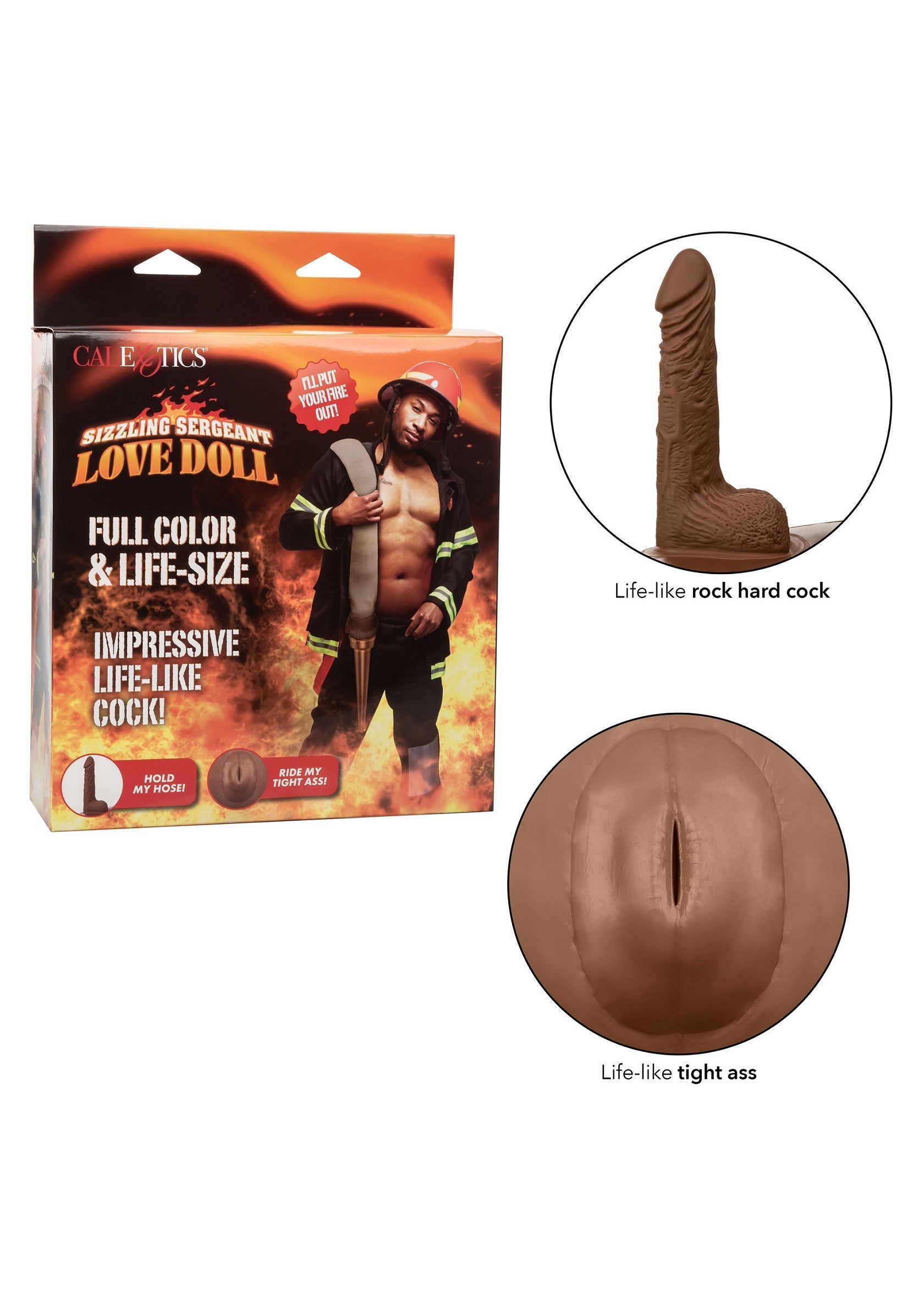 Poupée Sizzling Sergeant Love. Jouet sexuel réaliste avec pénis et vagin. Pour adultes.; Sizzling Sergeant Love Doll. Realistisch seksspeeltje met penis en vagina. Voor volwassenen.; Sizzling Sergeant Love Doll. Realistic sex toy with penis and vagina. For adults.