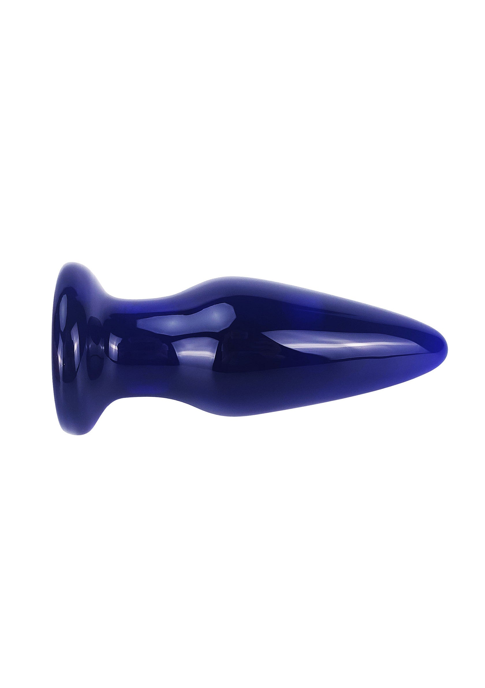Plug anal bleu lisse pour le plaisir et la relaxation intime.; Gladde blauwe anale plug voor plezier en intieme ontspanning.; Smooth blue anal plug for pleasure and intimate relaxation.