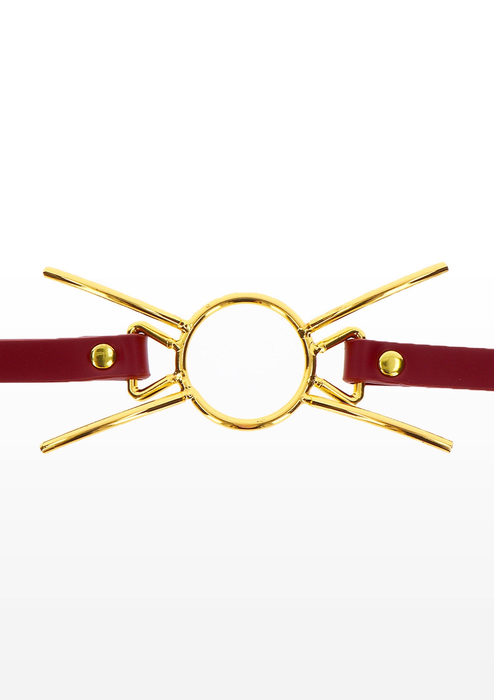 Collier rouge et or audacieux. Accessoire de mode unique pour rehausser votre style. ; Gewaagde rode en gouden choker. Uniek modeaccessoire om je stijl te verhogen.; Bold red and gold choker. Unique fashion accessory to elevate your style.