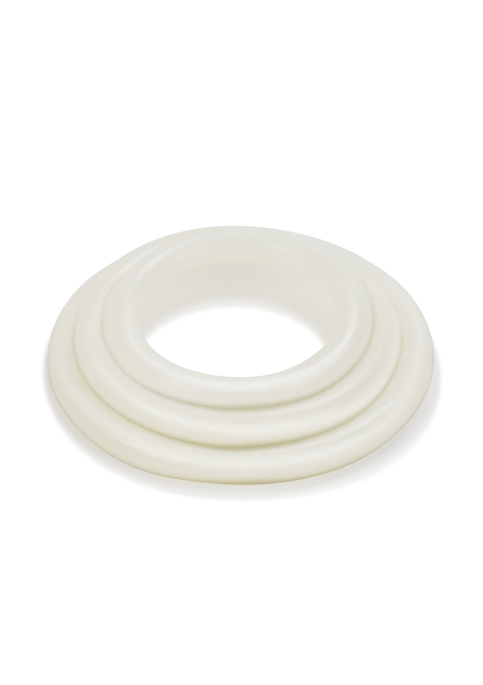 Joint torique blanc à trois anneaux pour étanchéité et fixation. Pièce détachée robuste et flexible.; Witte o-ring met drie ringen voor afdichting en bevestiging. Duurzaam en flexibel reserveonderdeel.; White o-ring with three rings for sealing and fastening. Durable and flexible spare part.