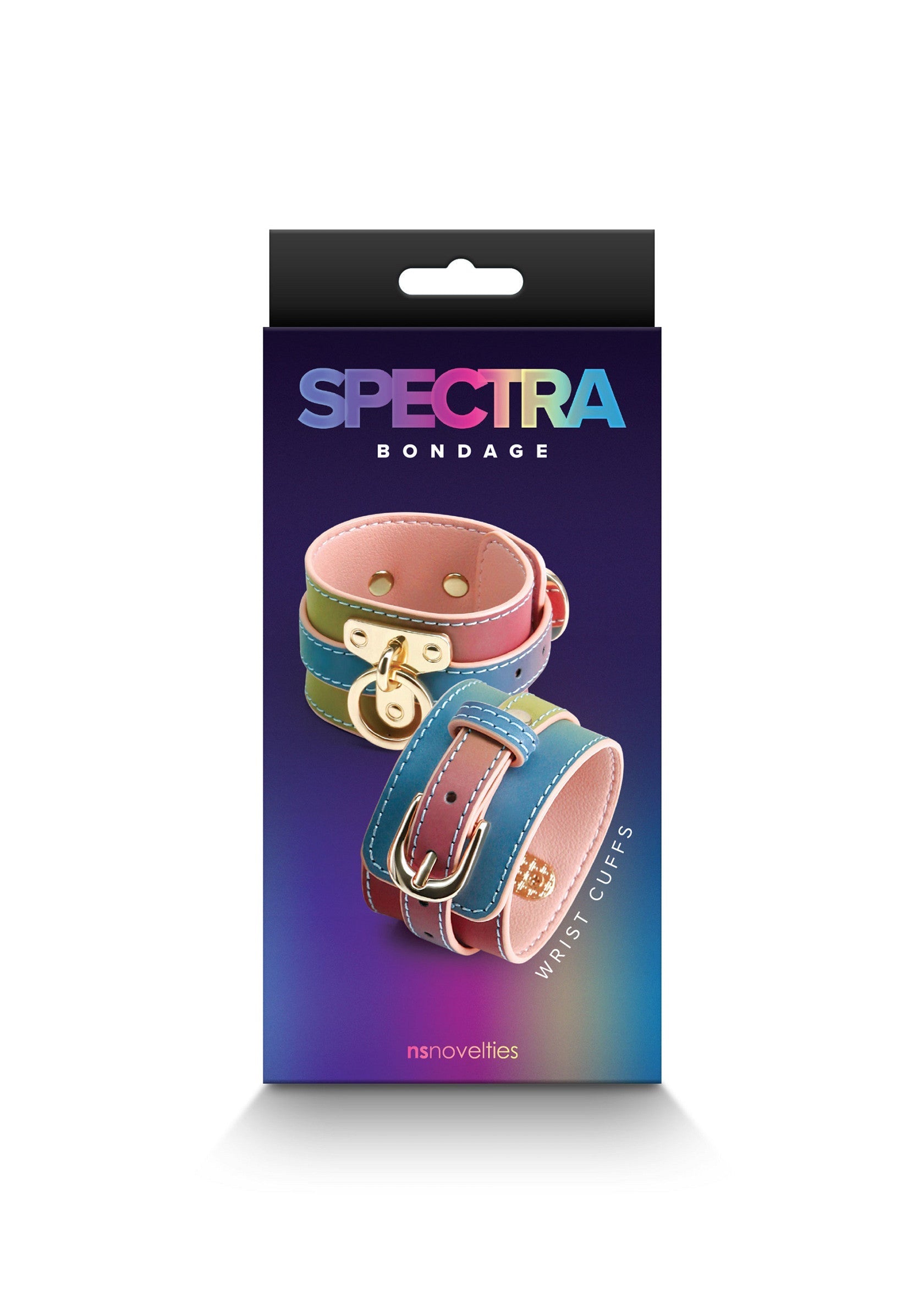 Spectra Bondage - Menottes de poignet colorées pour des jeux coquins et sensuels. Découvrez le plaisir de la soumission avec style!; Spectra Bondage - Kleurrijke handboeien voor ondeugende en sensuele spelletjes. Ontdek het plezier van onderwerping in stijl!; Spectra Bondage - Colorful wrist cuffs for naughty and sensual games. Discover the pleasure of submission in style!