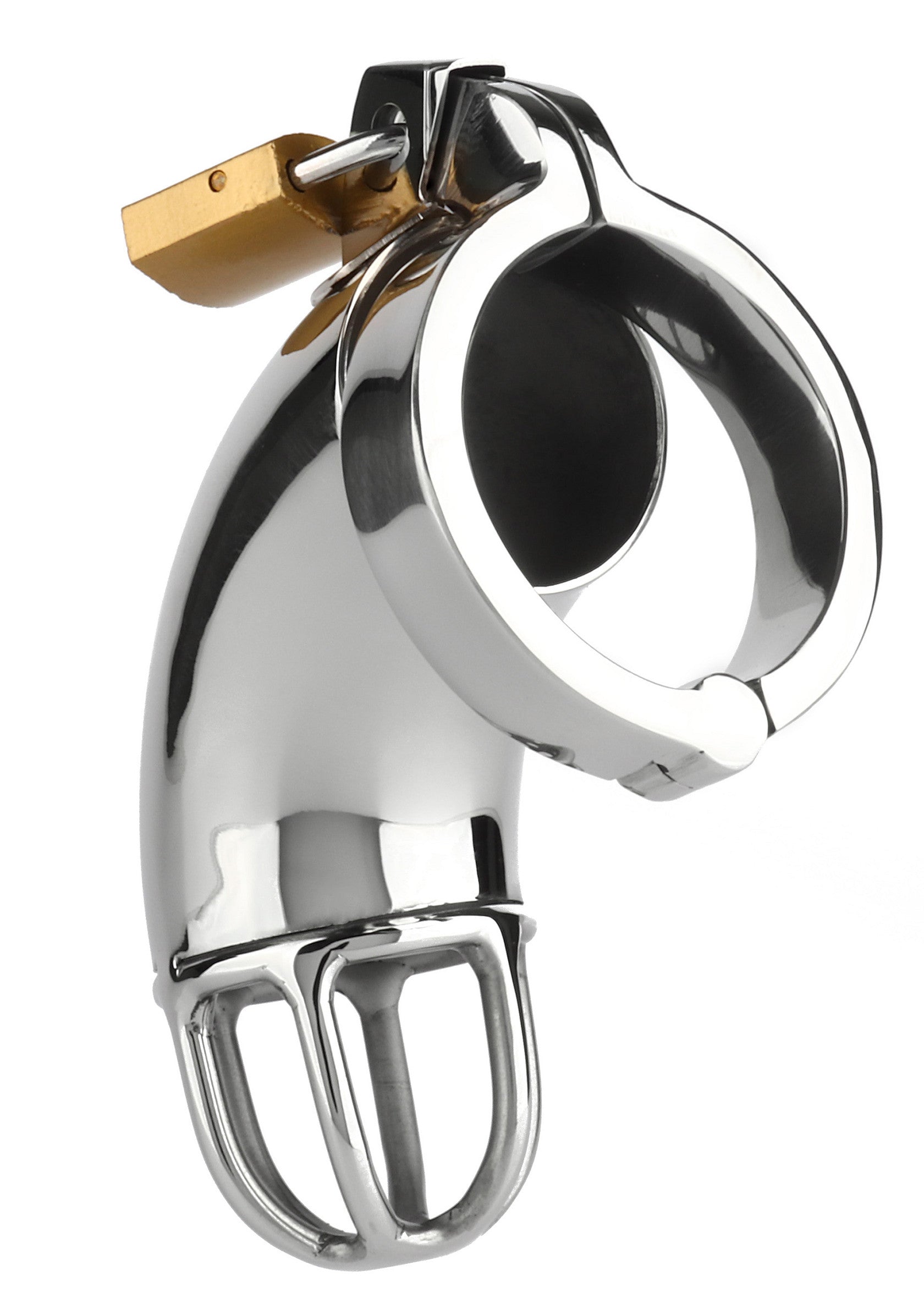 Cages de chasteté métalliques pour hommes avec cadenas. Le contrôle ultime.; Metalen kuisheidsgordels voor mannen met hangslot. De ultieme controle.; Metal chastity cages for men with padlock. The ultimate in control.