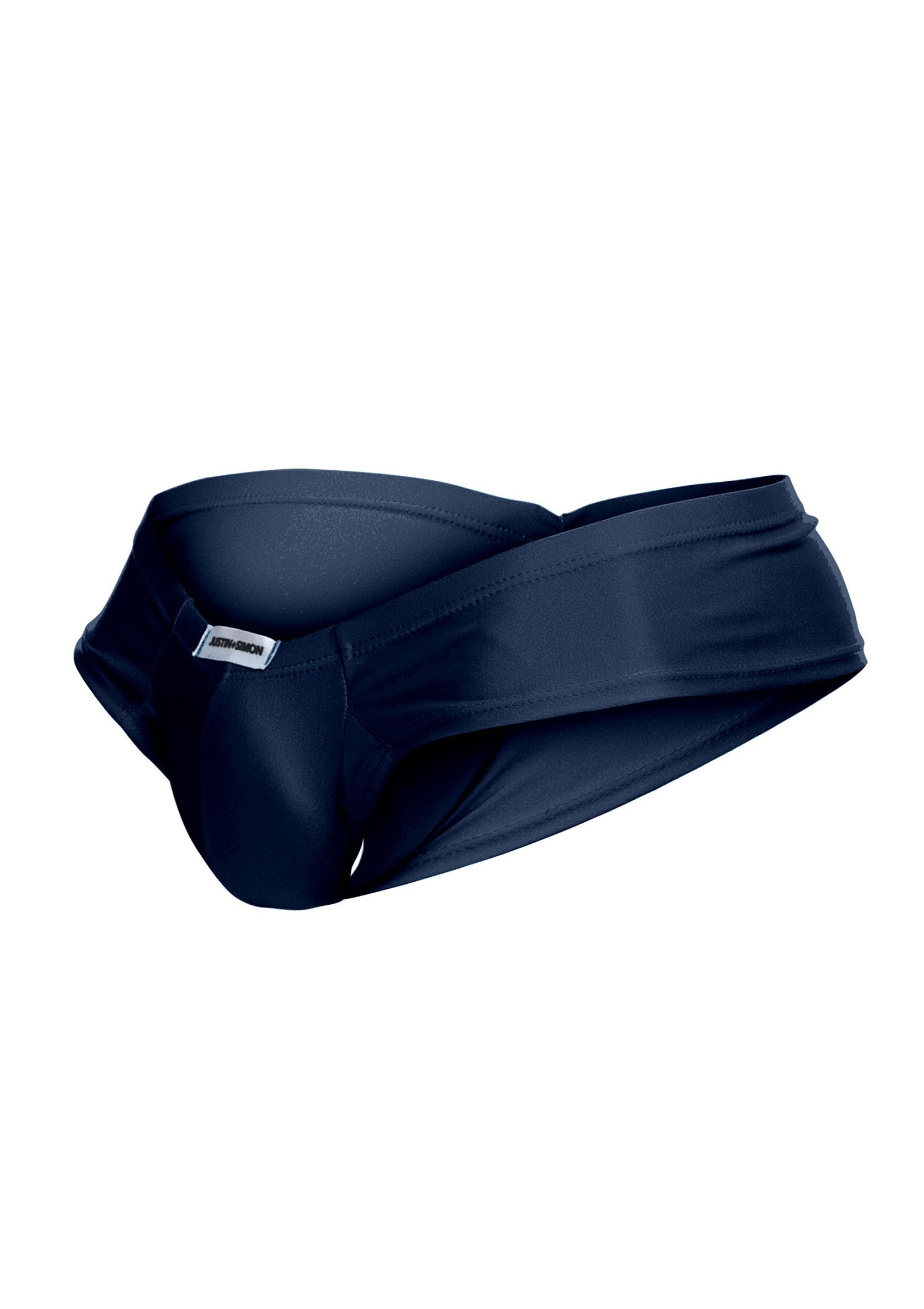 Slip de bain bleu marine élégant pour hommes. Coupe confortable et design moderne. Parfait pour la plage ou la piscine.; Elegante marineblauwe zwemslip voor heren. Comfortabele pasvorm en modern design. Perfect voor het strand of zwembad.; Stylish navy blue swim brief for men. Comfortable fit and modern design. Perfect for the beach or pool.