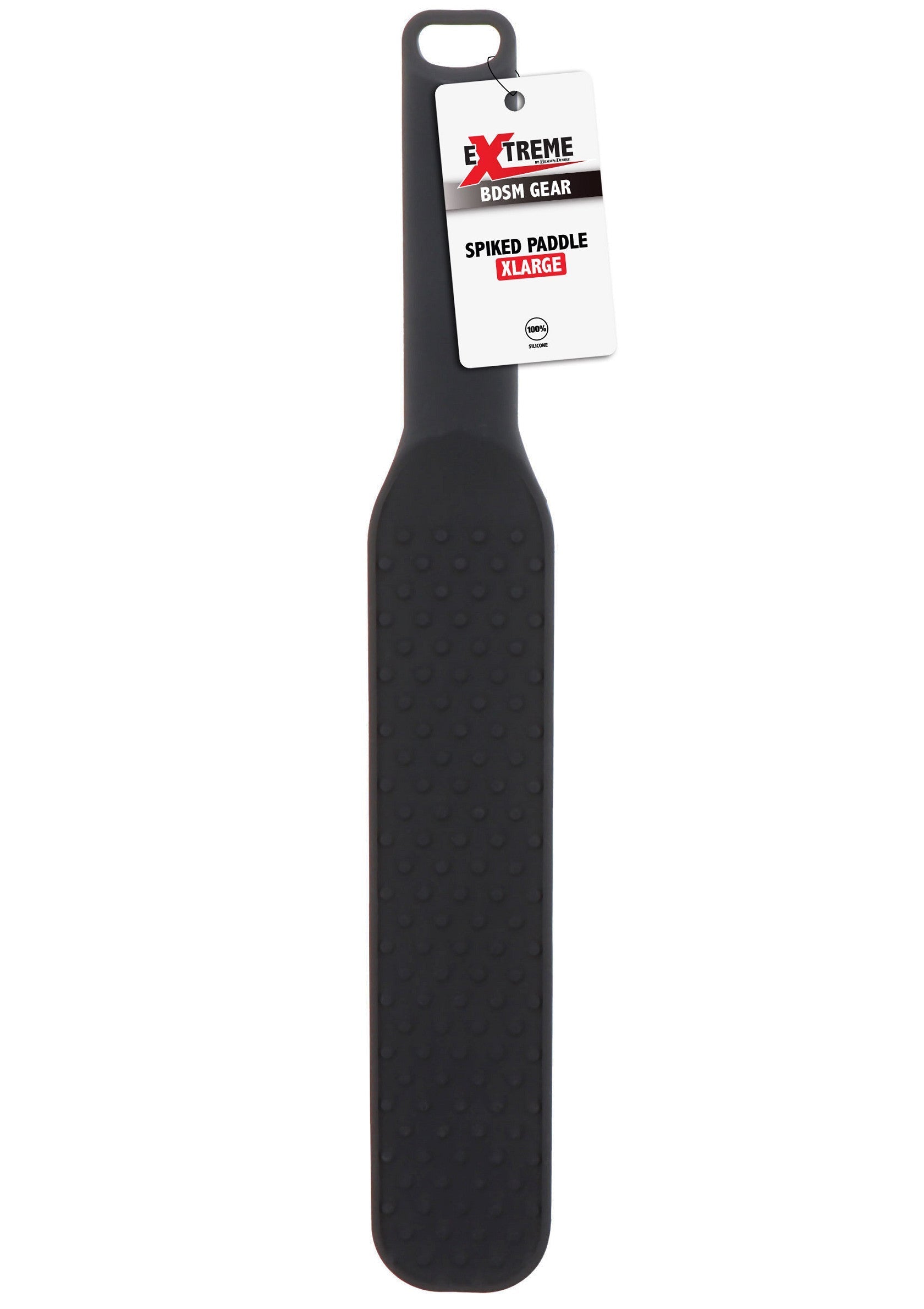 Palette à picots Extreme Bosh Gear taille XL pour des sensations fortes garanties.; Extreme Bosh Gear spiked paddle maat XL voor gegarandeerd intense sensaties.; Extreme Bosh Gear Spiked Paddle XL. For guaranteed intense sensations.