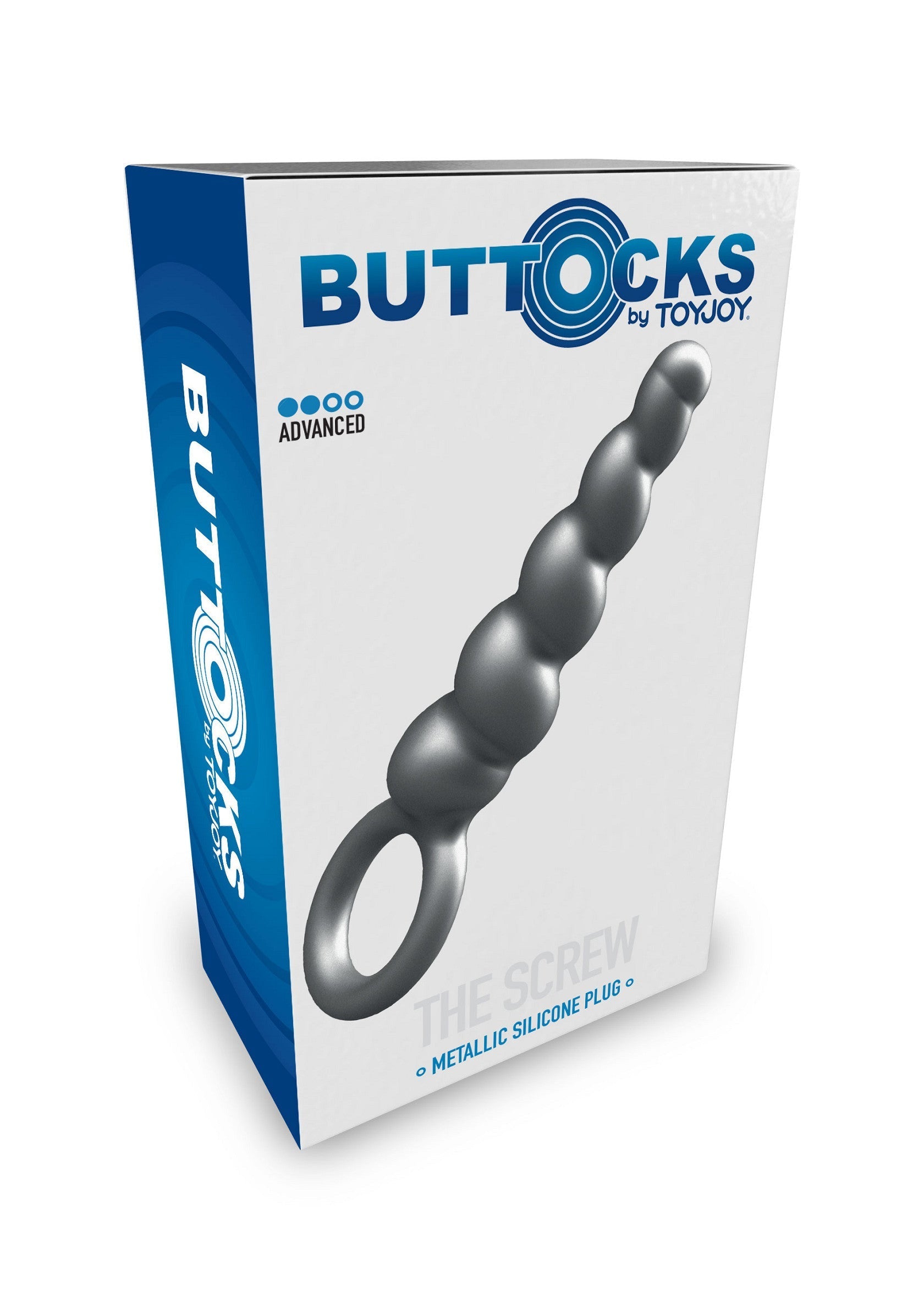 Buttocks The Screw, plug anal métallique de ToyJoy. Stimulation anale avancée pour des sensations uniques. Plaisir intense garanti.; Buttocks The Screw, metalen anale plug van ToyJoy. Geavanceerde anale stimulatie voor unieke sensaties. Gegarandeerd intens genot.; Buttocks The Screw, metallic anal plug by ToyJoy. Advanced anal stimulation for unique sensations. Guaranteed intense pleasure.
