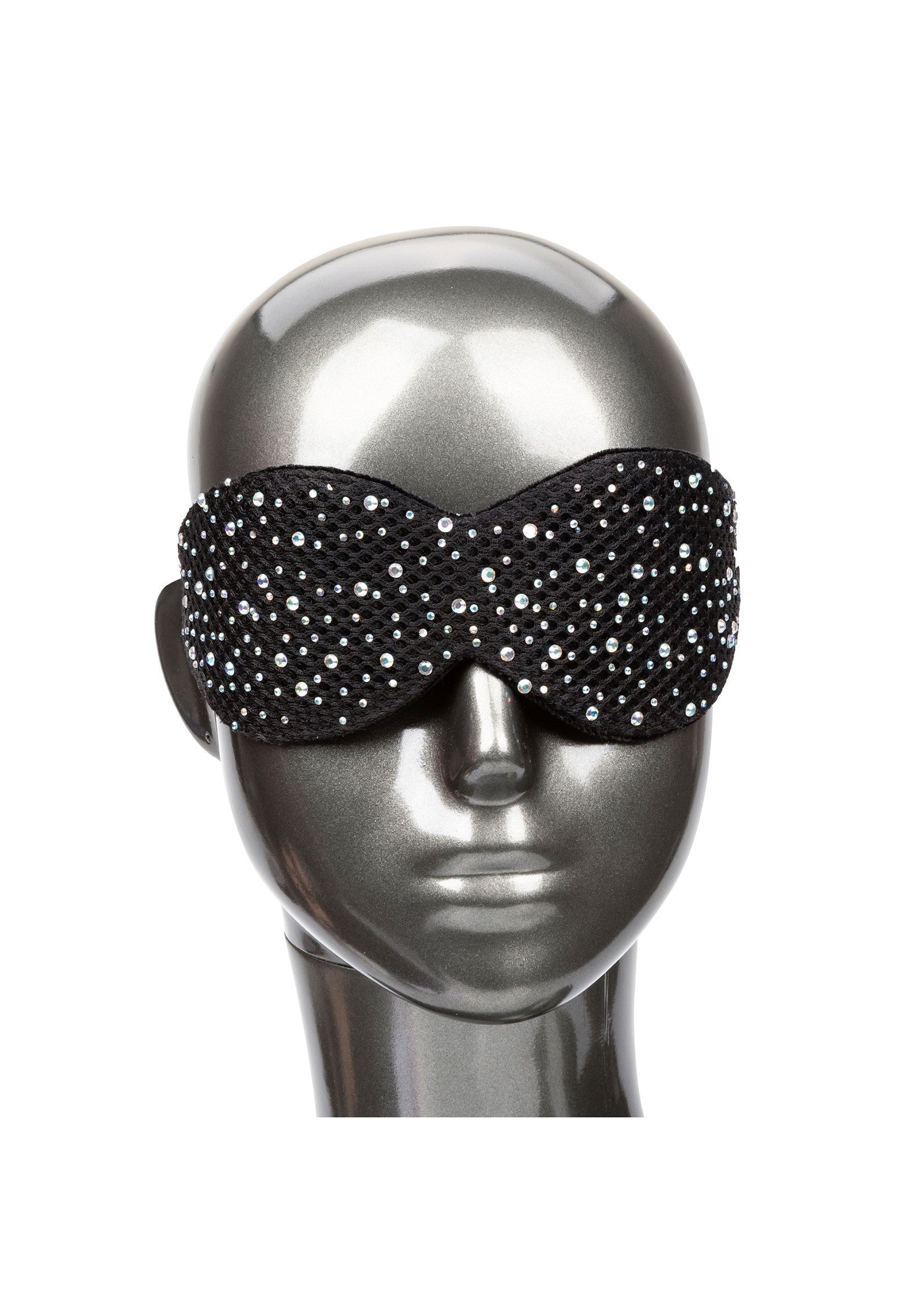 Masque de sommeil noir scintillant pour des nuits paisibles et élégantes.; Glitterend zwart slaapmasker voor een rustige en stijlvolle nachtrust.; Sparkly black sleep mask for peaceful and stylish nights.