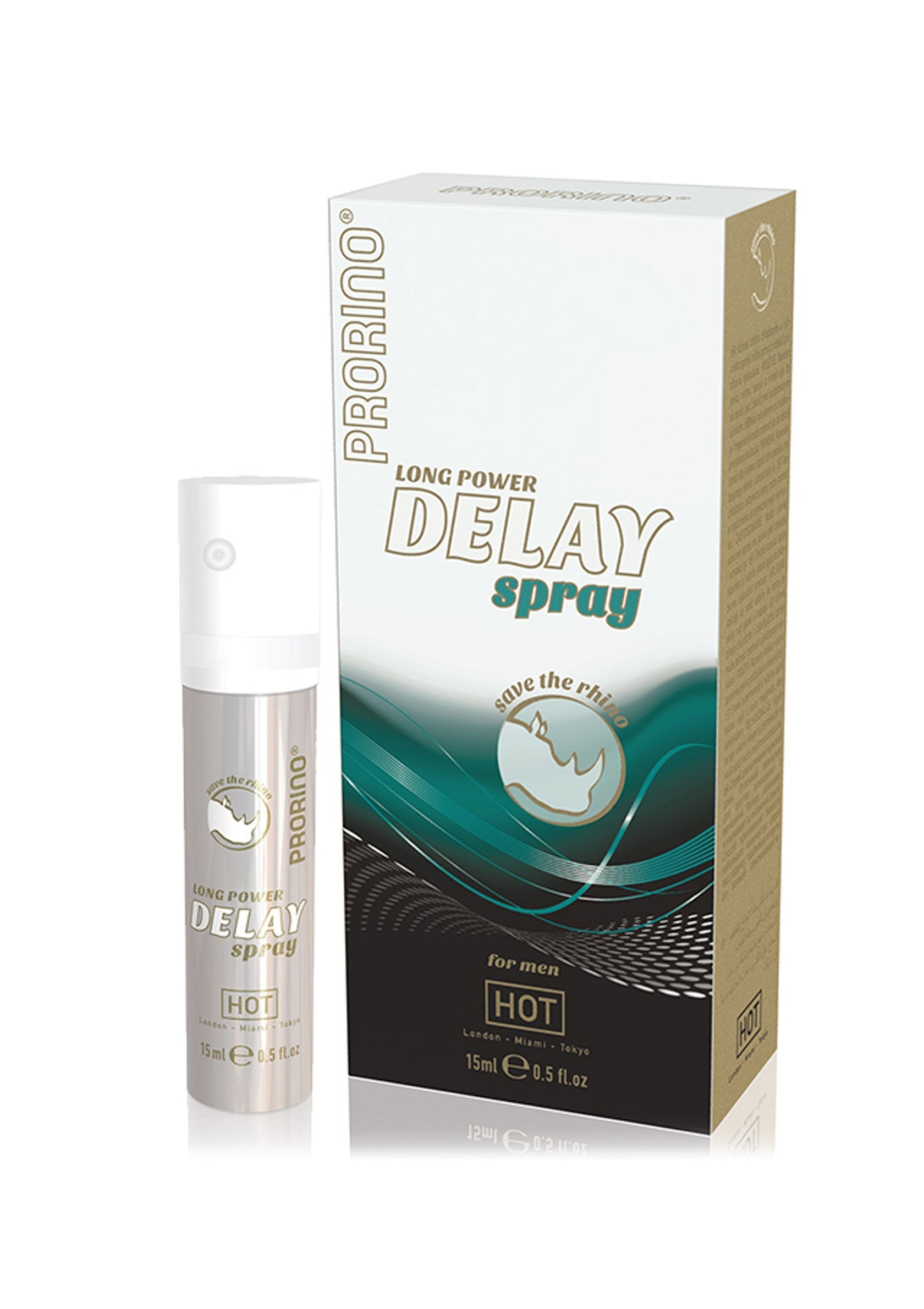 Spray retardateur Prorino Long Power Delay pour hommes. Prolongez le plaisir.  ; Prorino Long Power Delay spray voor mannen. Verleng het plezier.  ; Prorino Long Power Delay spray for men. Extend the pleasure.  