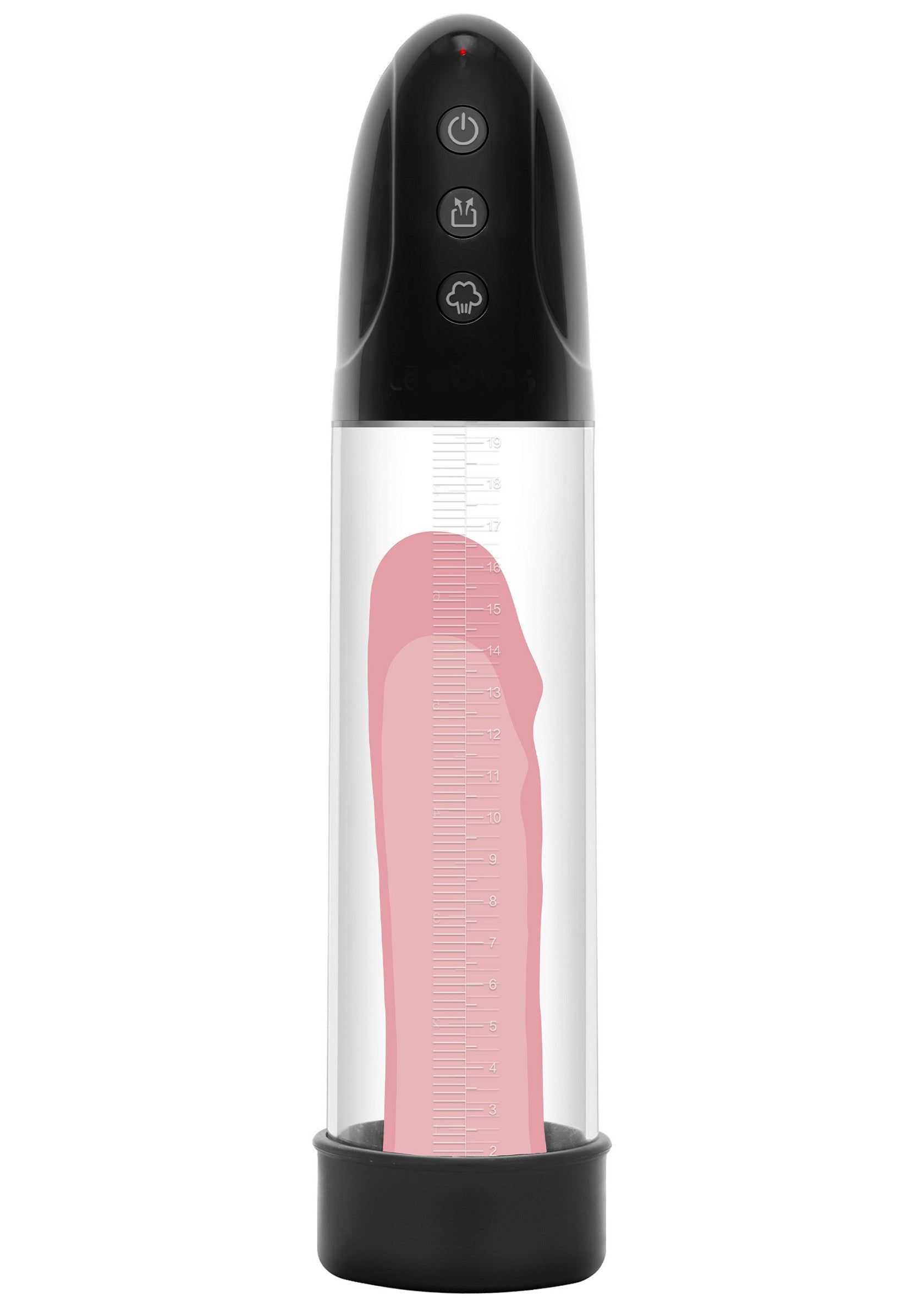 Pompe pénienne électrique pour améliorer la taille et la fonction érectile.; Elektrische penispomp voor het verbeteren van grootte en erectiele functie.; Electric penis pump for enhancing size and erectile function.