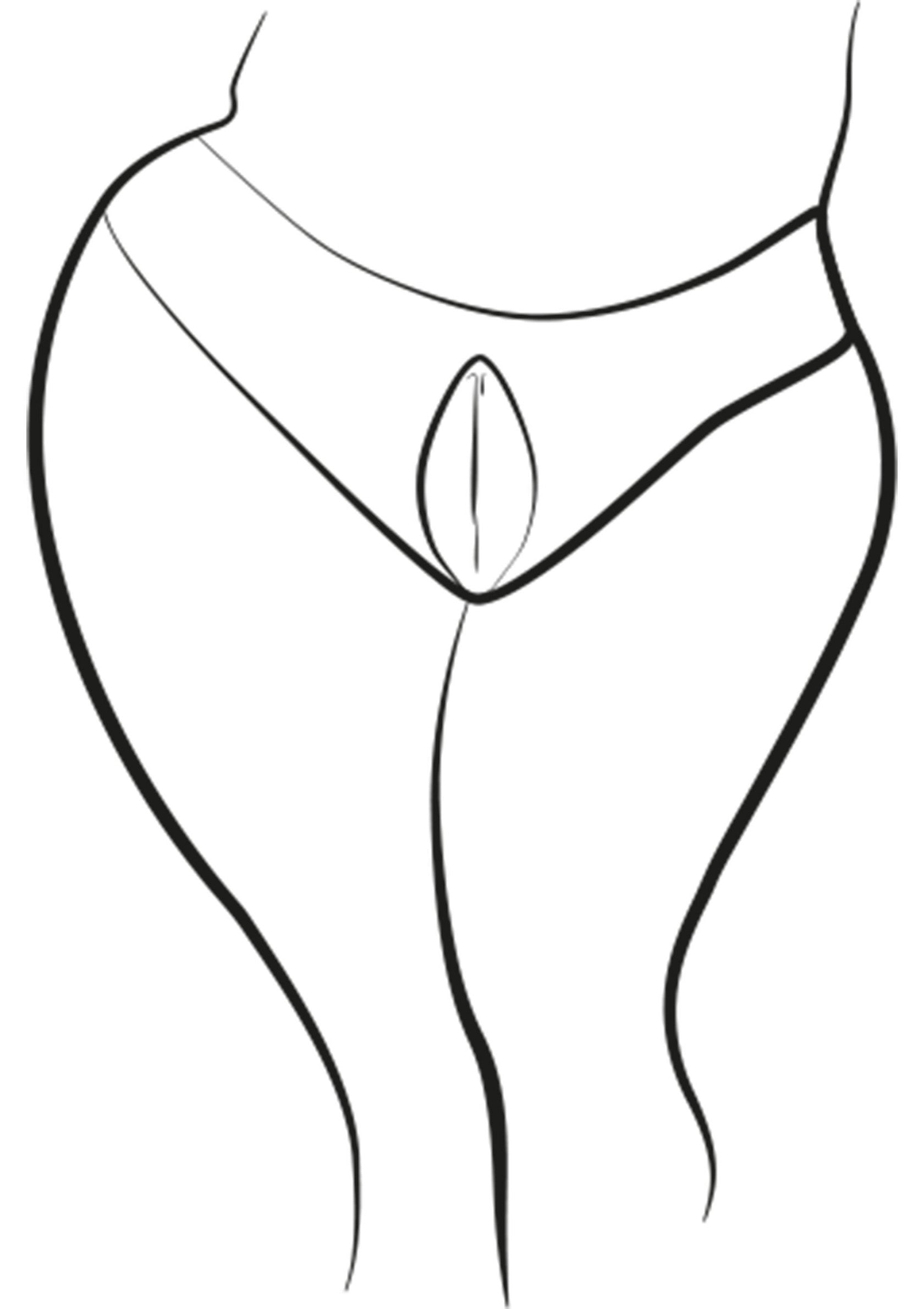 Dessin minimaliste de lingerie féminine. String élégant et confortable pour toutes les morphologies. Collection de sous-vêtements tendance.; Minimalistische tekening van dameslingerie. Stijlvolle en comfortabele string voor alle lichaamstypes. Trendy ondergoedcollectie.; Minimalist drawing of women's lingerie. Stylish and comfortable thong for all body types. Trendy underwear collection.