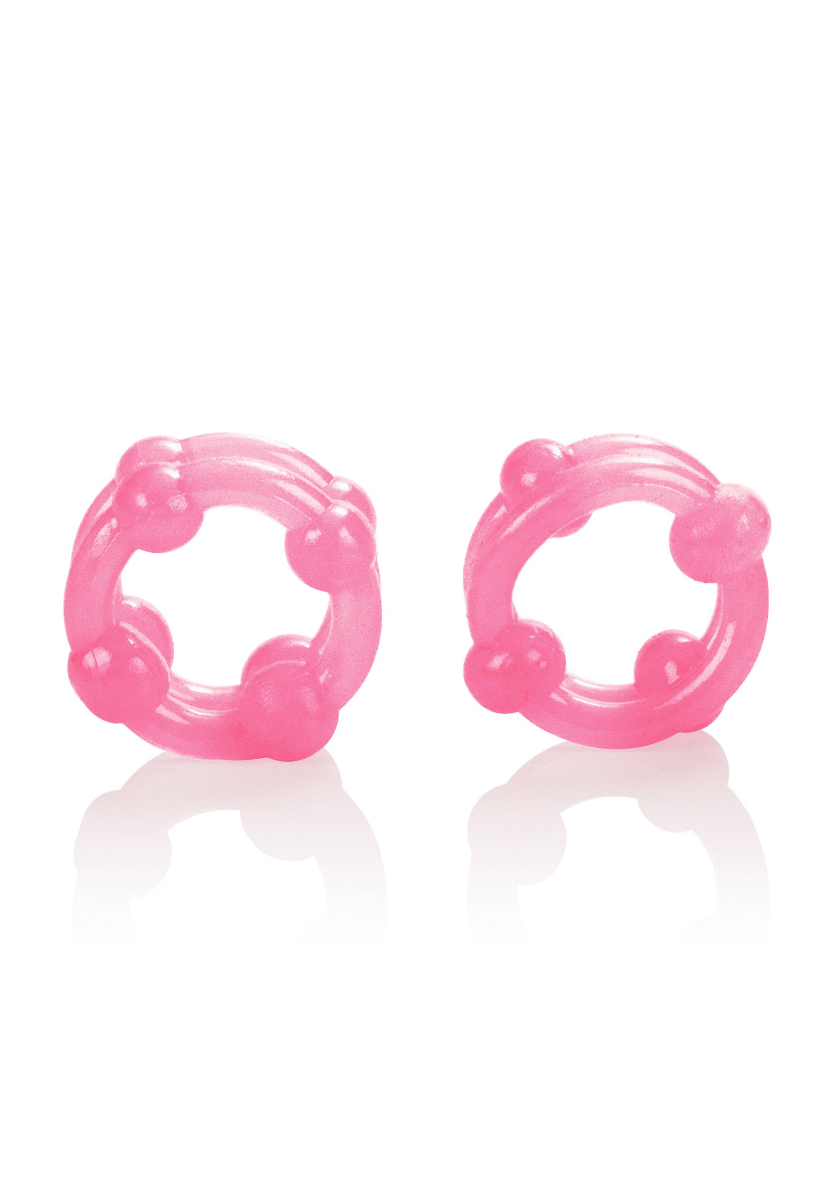 Anneaux péniens roses pour plus de plaisir. Améliorez votre érection et prolongez votre plaisir avec ces anneaux texturés !; Roze penisringen voor extra genot. Verbeter je erectie en verleng je plezier met deze gestructureerde ringen!; Pink cock rings for extra pleasure. Enhance your erection and prolong your pleasure with these textured rings!