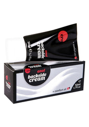 Crème anale ERO Backside Cream pour un confort optimal. Contient de l'huile pour plus de douceur.; ERO Anal Backside Cream voor optimaal comfort. Bevat olie voor extra zachtheid.; ERO Anal Backside Cream for optimal comfort. Contains oil for extra smoothness. 50ml.