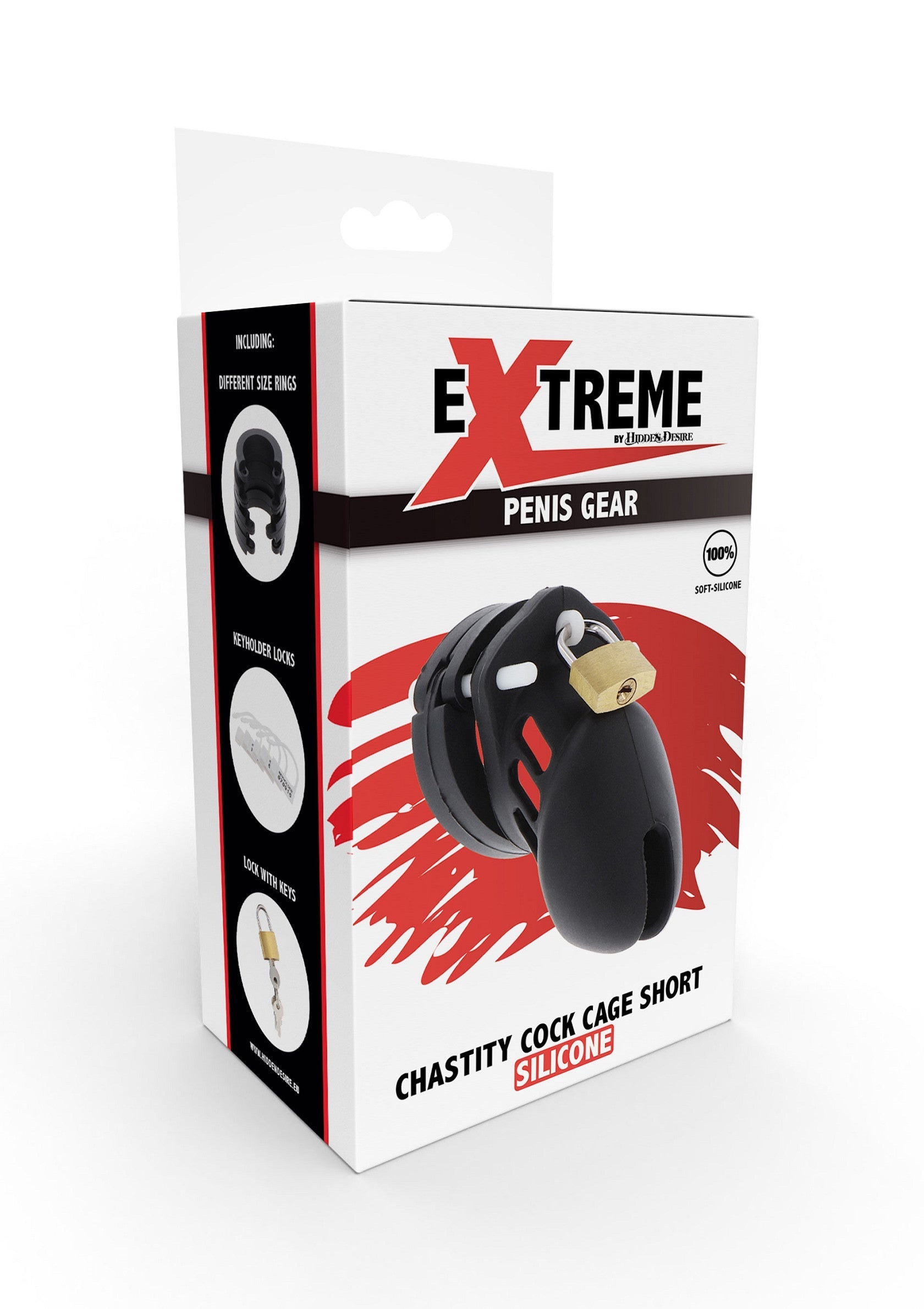 Hidden Desire Chastity Cock Cage Silicone Small