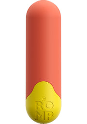 Vibromasseur Romp lisse et coloré pour un plaisir intense et personnalisé.; Gladde, kleurrijke Romp vibrator voor intens en persoonlijk genot.; Smooth, colorful Romp vibrator for intense, personalized pleasure.