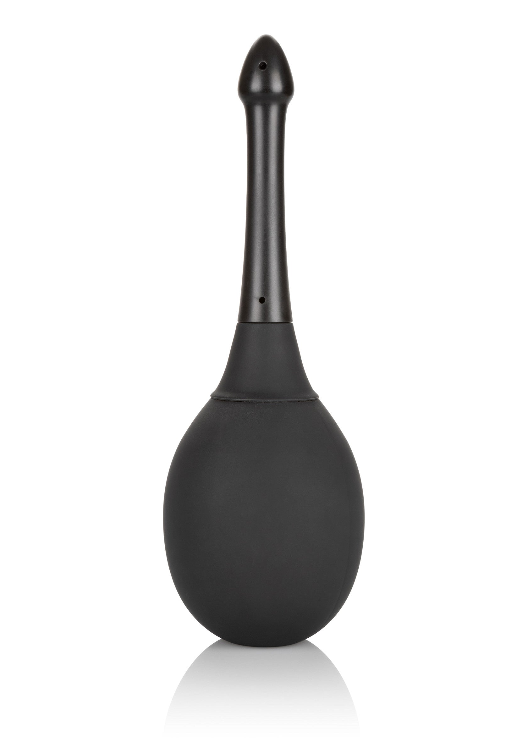 Poire à lavement noire pour une hygiène intime optimale.; Zwarte klysma peer voor optimale intieme hygiëne.; Black enema bulb for optimal intimate hygiene.