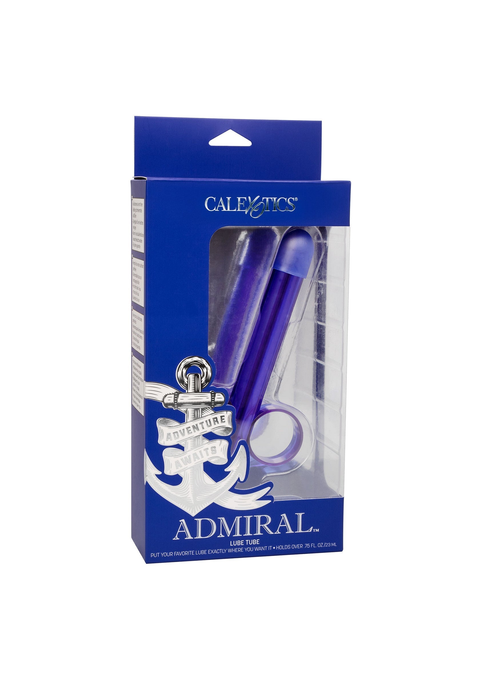 Calexotics Admiral - Tube de plaisir violet avec un motif nautique. Aventure et plaisir garantis !; Calexotics Admiral - Paarse genotstube met maritiem thema. Avontuur en plezier gegarandeerd!; Calexotics Admiral - Purple pleasure tube with nautical theme. Adventure and pleasure guaranteed!