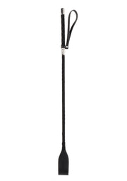 Cravache noire élégante pour une touche de sensualité et de domination. Accessoire coquin parfait pour pimenter vos jeux.; Elegante zwarte zweep voor een vleugje sensualiteit en dominantie. Perfect stout accessoire om je spel mee op te fleuren.; Elegant black riding crop for a touch of sensuality and dominance. Perfect naughty accessory to spice up your play.