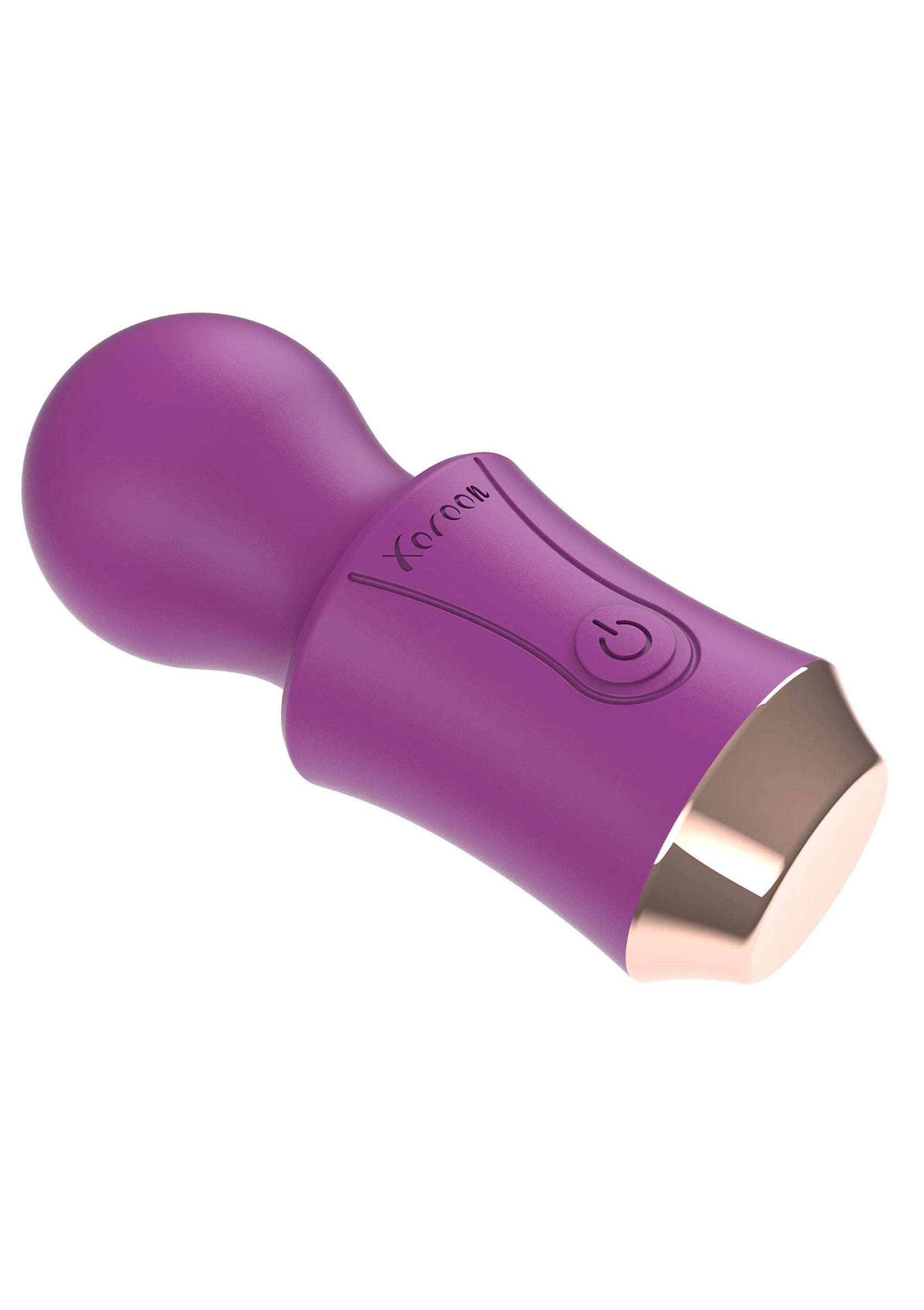 Vibrateur Xcorner violet avec détails dorés. Plaisir intime garanti !; Paarse Xcorner vibrator met gouden details. Gegarandeerd intiem plezier!; Purple Xcorner vibrator with gold details. Guaranteed intimate pleasure!