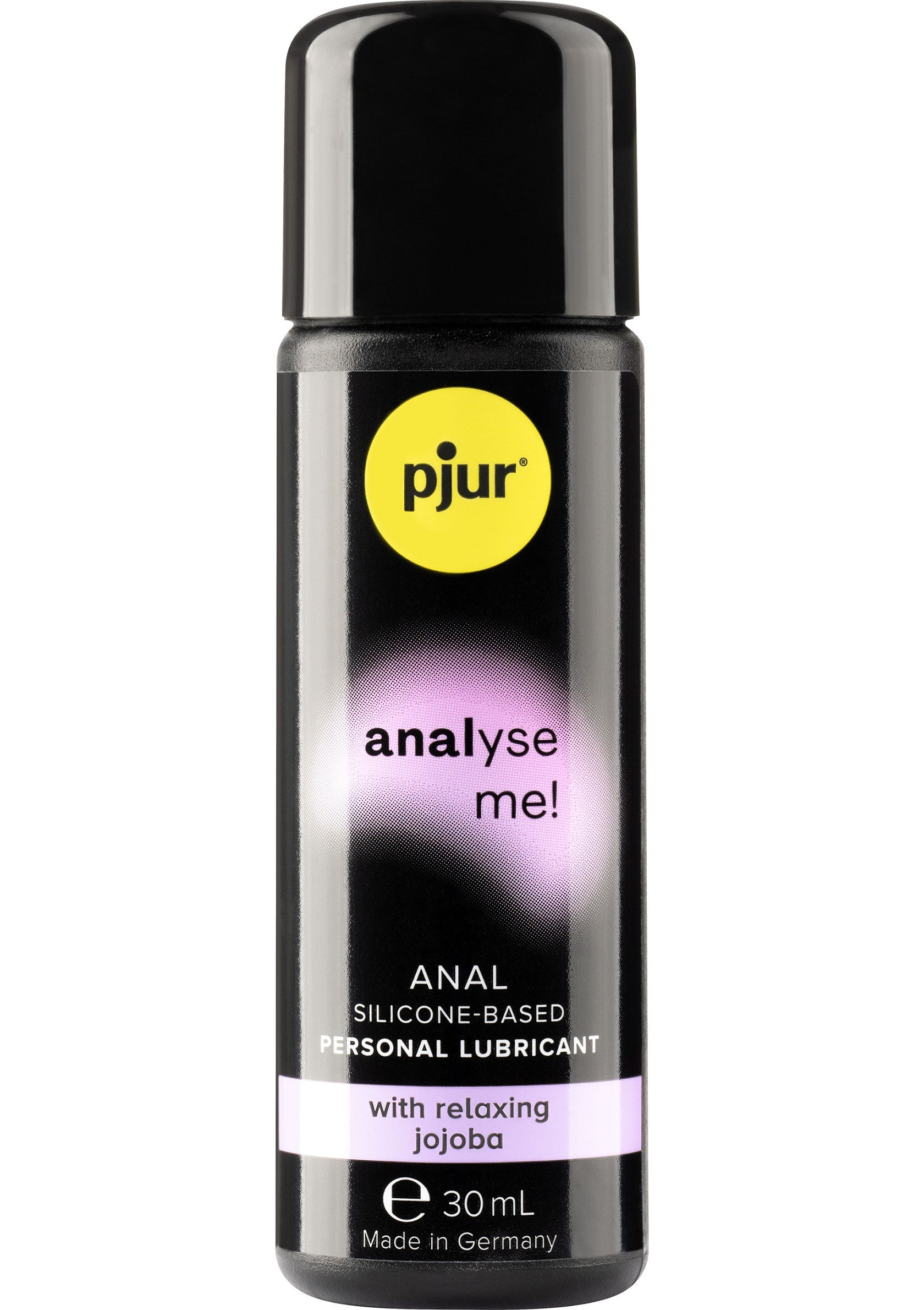 Pjur Analyse Me! Lubrifiant Anal à base de silicone avec du jojoba relaxant, 30ml. Pour un plaisir anal intense et confortable.; Pjur Analyse Me! Anal glijmiddel op siliconenbasis met ontspannende jojoba, 30ml. Voor intense en comfortabele anale plezier.; Pjur Analyse Me! Anal silicone-based lubricant with relaxing jojoba, 30ml. For intense and comfortable anal pleasure.