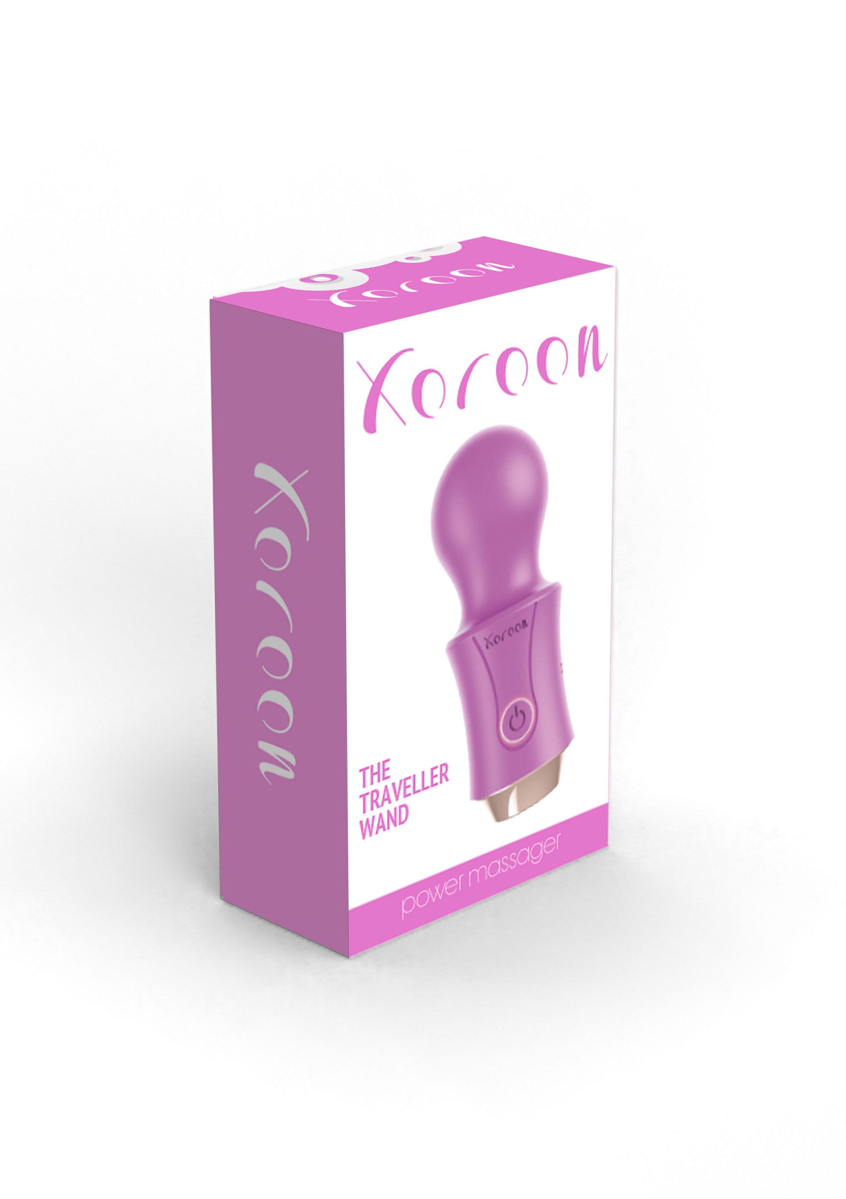 Masseur vibrant Xoroon "The Traveller Wand", pour des moments de détente intenses et personnalisés.; Xoroon "The Traveller Wand" vibrerende massager voor intense en persoonlijke ontspanningsmomenten.; Xoroon "The Traveller Wand" vibrator massager for intense and personalized moments of relaxation.