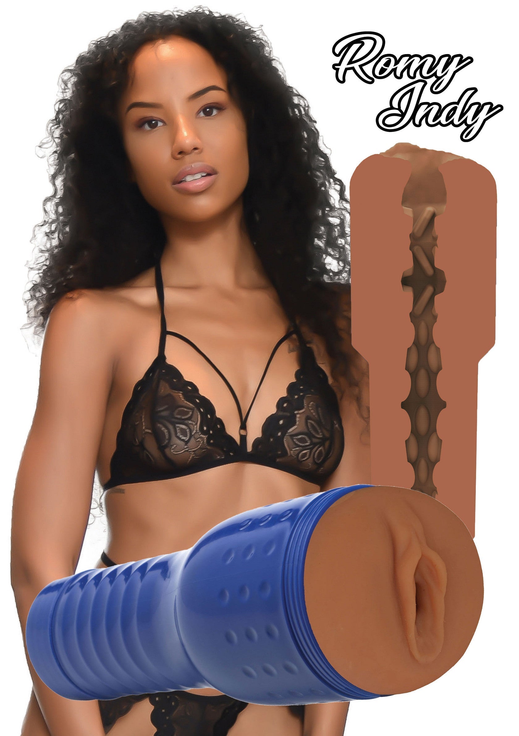 Romy Indy sextoy réaliste pour hommes. Texture intérieure unique pour sensations intenses.; Romy Indy realistische seksspeeltje voor mannen. Unieke interne textuur voor intense sensaties.; Romy Indy realistic male sex toy. Unique internal texture for intense sensations.