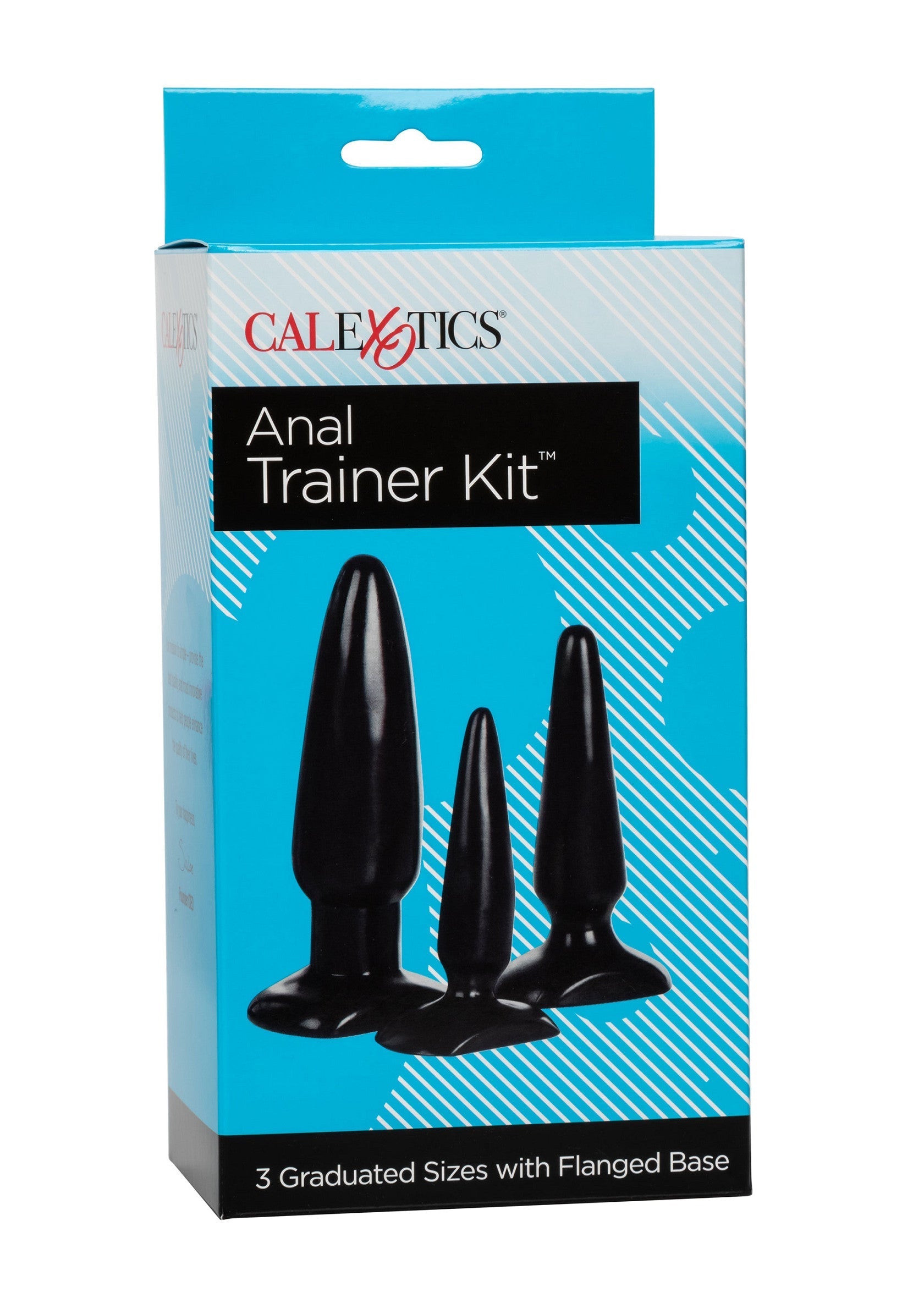 Kit d'entraînement anal CalExotics avec 3 tailles graduées.; CalExotics Anale Trainer Kit met 3 afgestudeerde maten.; CalExotics Anal Trainer Kit with 3 Graduated Sizes.