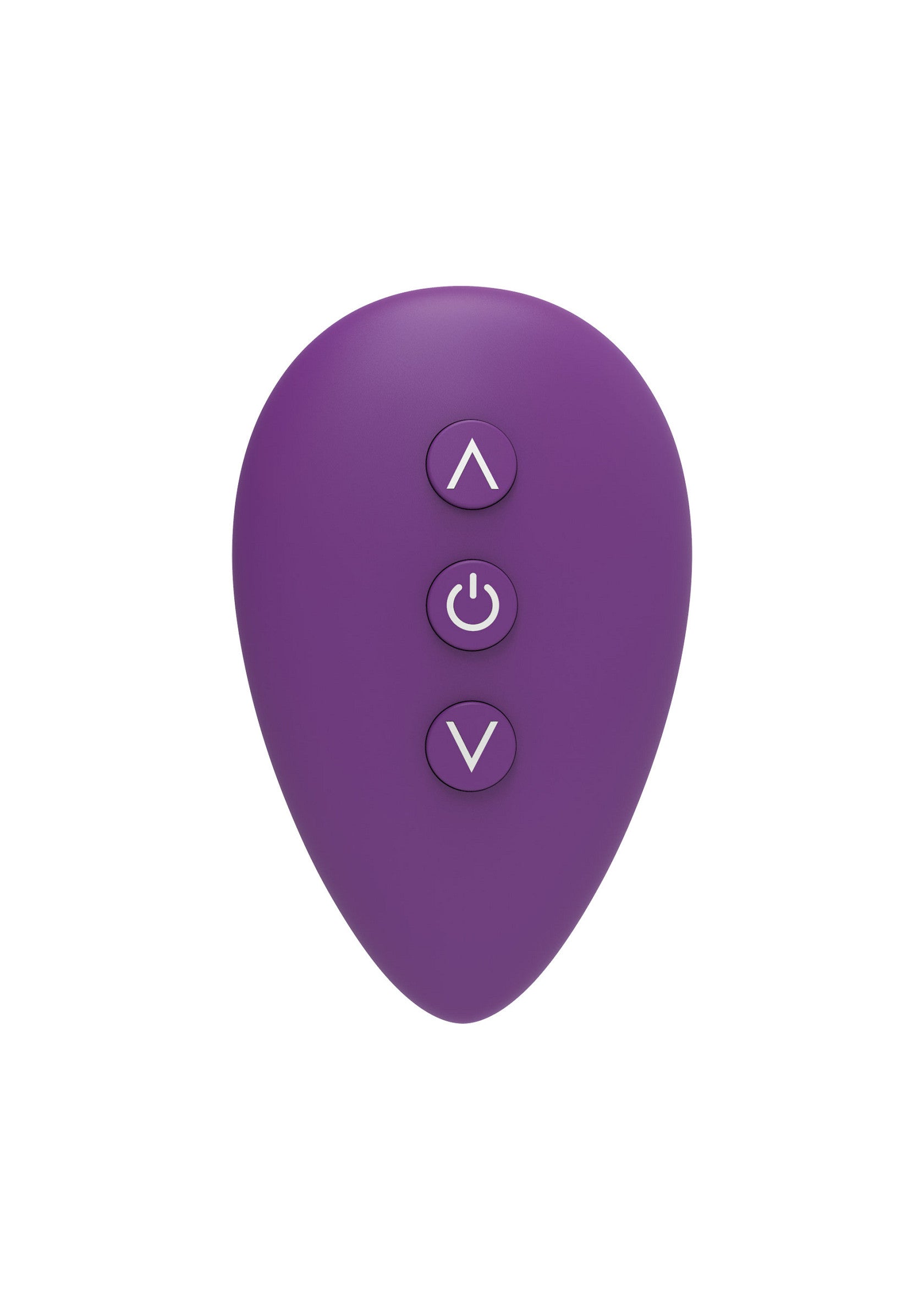 Télécommande violette avec 3 boutons pour jouets intimes.; Paarse afstandsbediening met 3 knoppen voor intimiteitsspeeltjes.; Purple remote control with 3 buttons for intimate toys.
