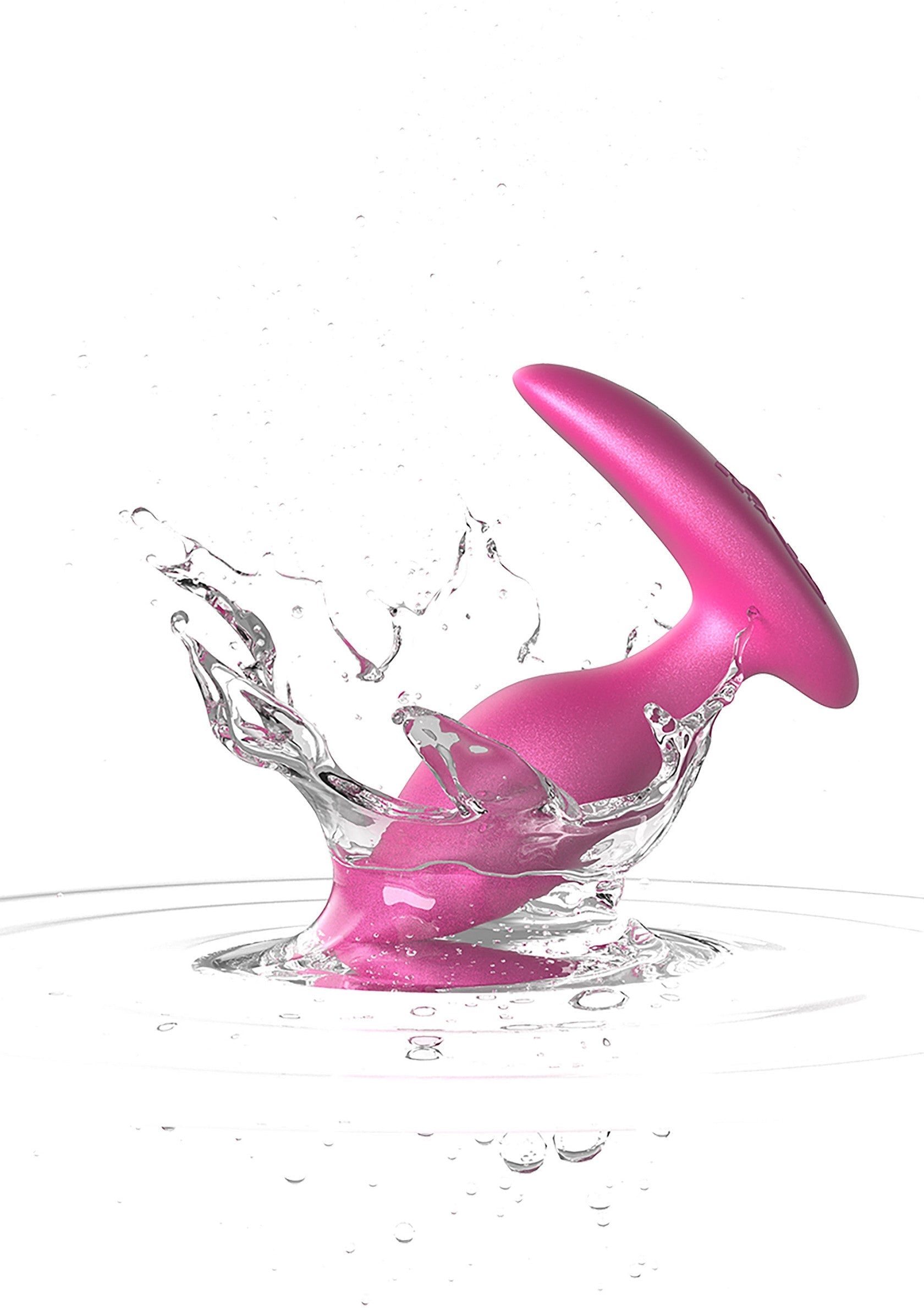Plug anal rose vibrant, pour des sensations intenses. Plaisir aquatique garanti! Waterproof.; Roze anale plug voor intense sensaties. Waterproof en perfect voor nat plezier.; Vibrant pink anal plug for intense sensations. Waterproof for wet fun!