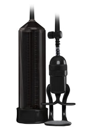 Pompe de pénis noire, pour une amélioration de la taille et de la performance.; Zwarte penispomp voor het vergroten van de penis en betere prestaties.; Black penis pump for size enhancement and performance.