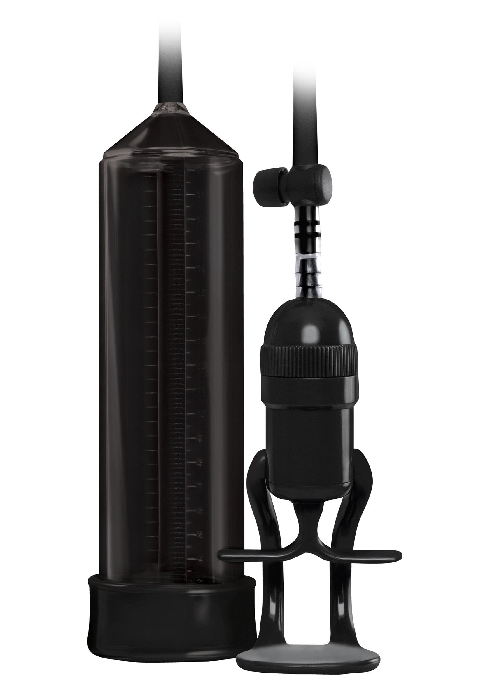 Pompe de pénis noire, pour une amélioration de la taille et de la performance.; Zwarte penispomp voor het vergroten van de penis en betere prestaties.; Black penis pump for size enhancement and performance.