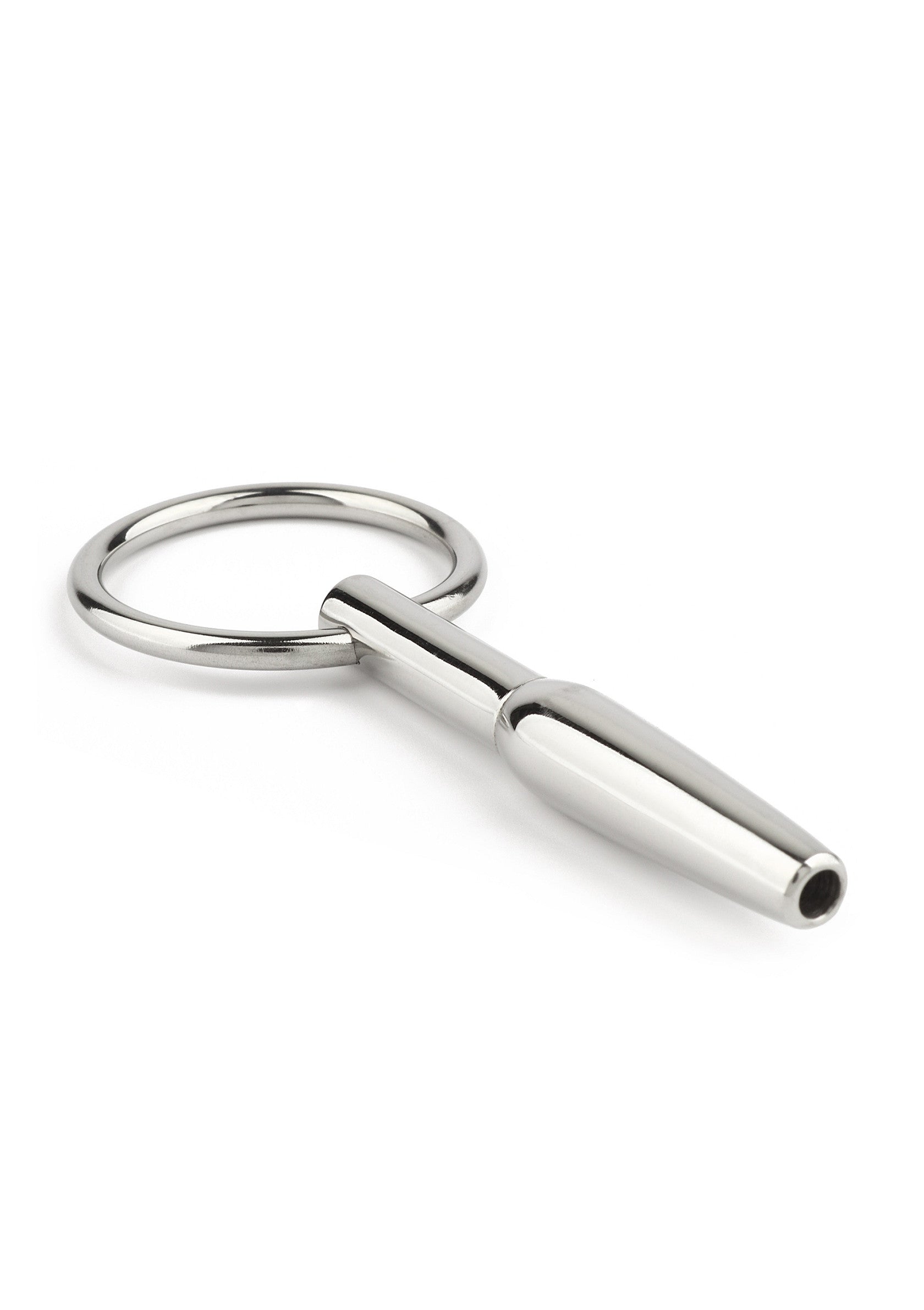 Plug anal en acier inoxydable avec anneau pour une manipulation facile et un plaisir intense.; Roestvrijstalen anale plug met ring voor gemakkelijke hantering en intens plezier.; Stainless steel anal plug with ring for easy handling and intense pleasure.