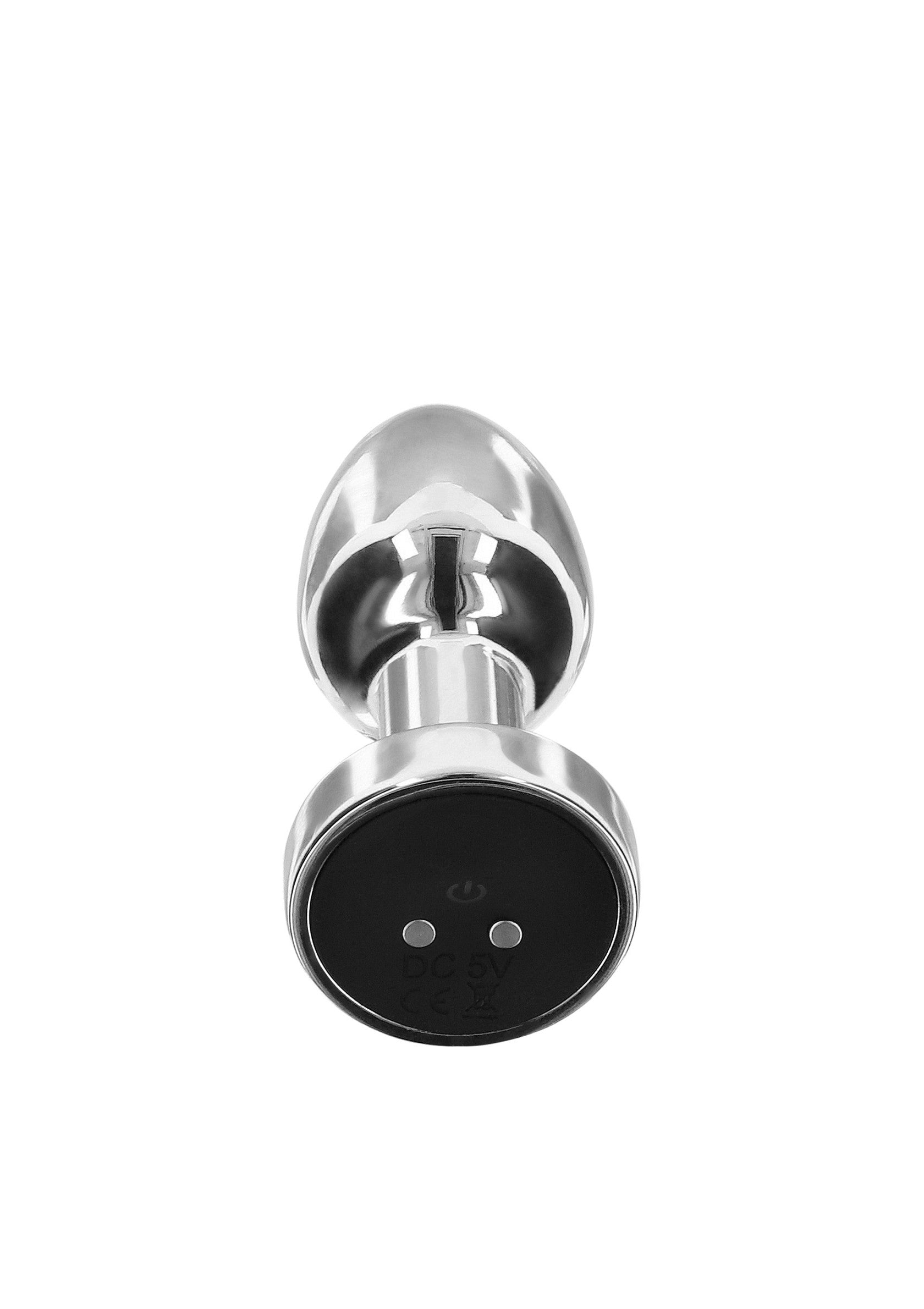 Plug anal en métal lisse pour un plaisir intense.; Gladde metalen anale plug voor intens genot.; Smooth metal anal plug for intense pleasure.