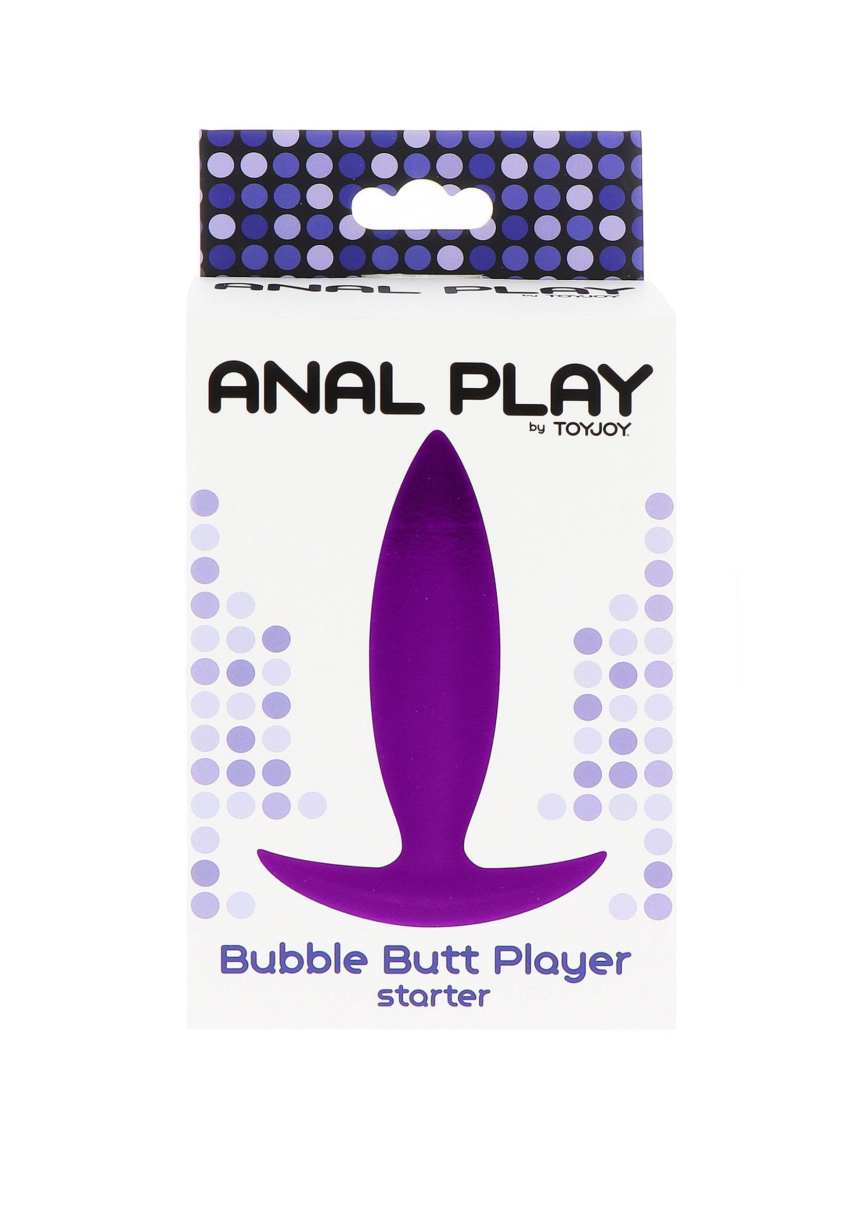 Plug anal violet ToyJoy Bubble Butt Player starter. Idéal pour débuter l'exploration anale avec confort et plaisir.; ToyJoy Bubble Butt Player starter paarse butt plug. Ideaal om anaal te verkennen met comfort en plezier.; ToyJoy Bubble Butt Player starter purple butt plug. Ideal for starting anal exploration with comfort and pleasure.
