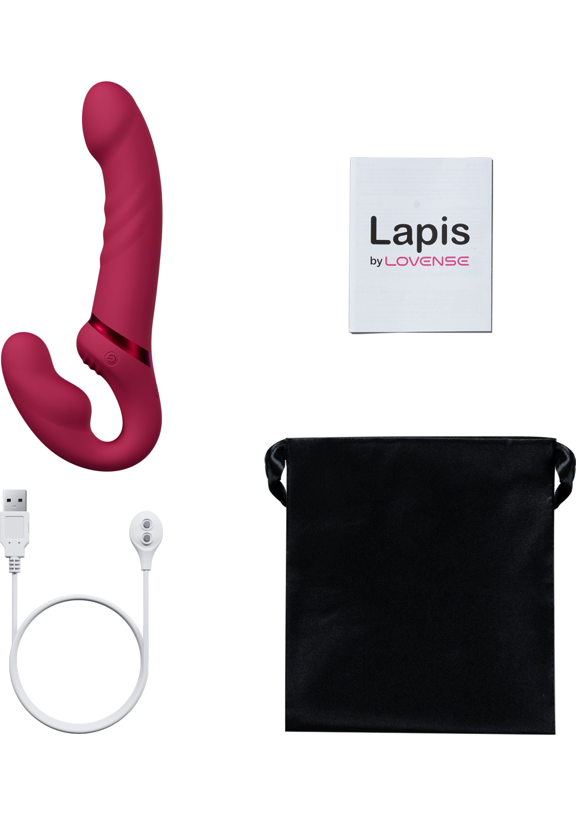 Lapis de Lovense : vibromasseur incurvé rechargeable, design élégant et confortable.; Lovense Lapis: oplaadbare gebogen vibrator, elegant en comfortabel ontwerp.; Lovense Lapis: Rechargeable curved vibrator, sleek and comfortable design.