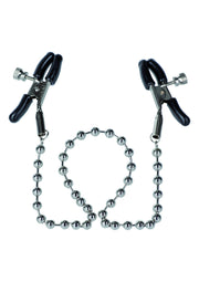 CalExotics Silver Beaded Nipple Clamps