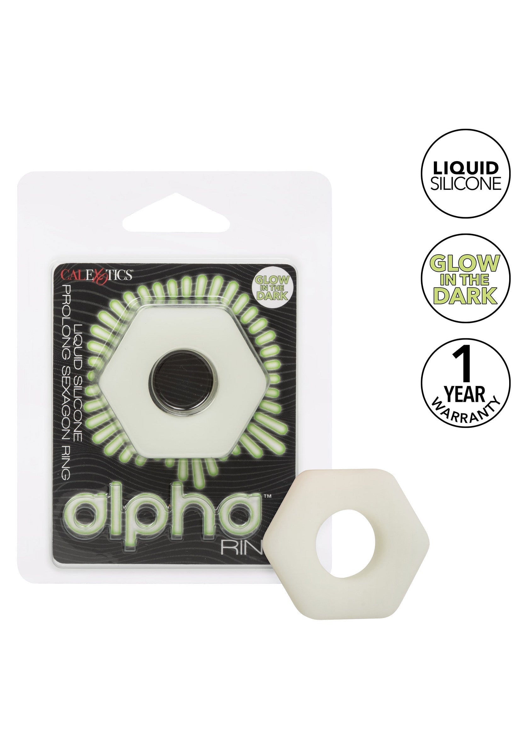 CalExotics Silicone Prolong Sexagon Ring