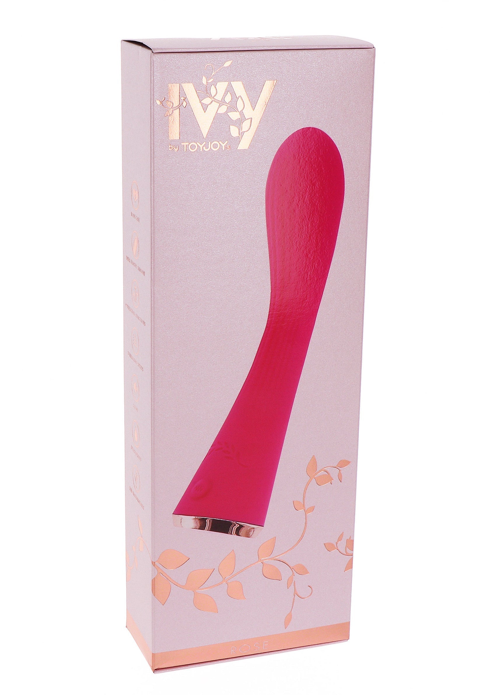 Vibromasseur IVY ToyJoy rose fuchsia, élégant et puissant pour des sensations intenses. Achetez maintenant !; IVY ToyJoy vibrator in fuchsia roze, elegant en krachtig voor intense sensaties. Koop nu!; IVY ToyJoy vibrator in fuchsia pink, elegant and powerful for intense sensations. Buy now!