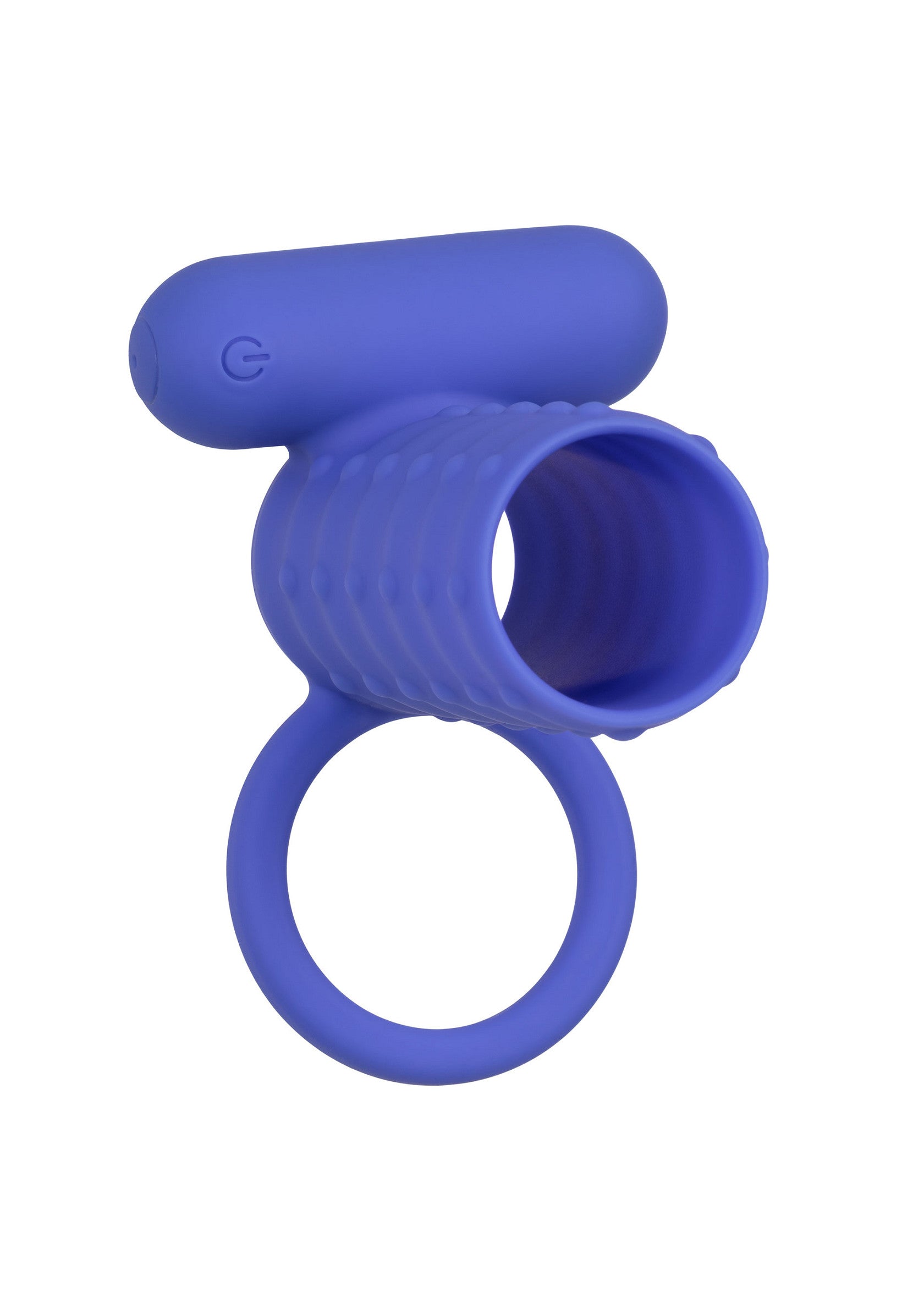 Anneau vibrant bleu pour homme. Augmente la performance et le plaisir.; Blauwe vibrerende penisring voor mannen. Verhoogt prestaties en plezier.; Blue vibrating cock ring for men. Enhances performance and pleasure.