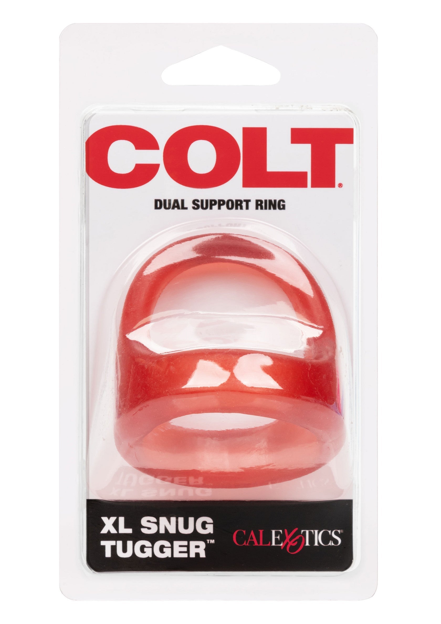 Anneau pénien Colt XL Snug Tugger pour un soutien optimal et une sensation intense.; Colt XL Snug Tugger penisring voor optimale ondersteuning en een intens gevoel.; Colt XL Snug Tugger dual support ring for optimal support and an intense sensation.