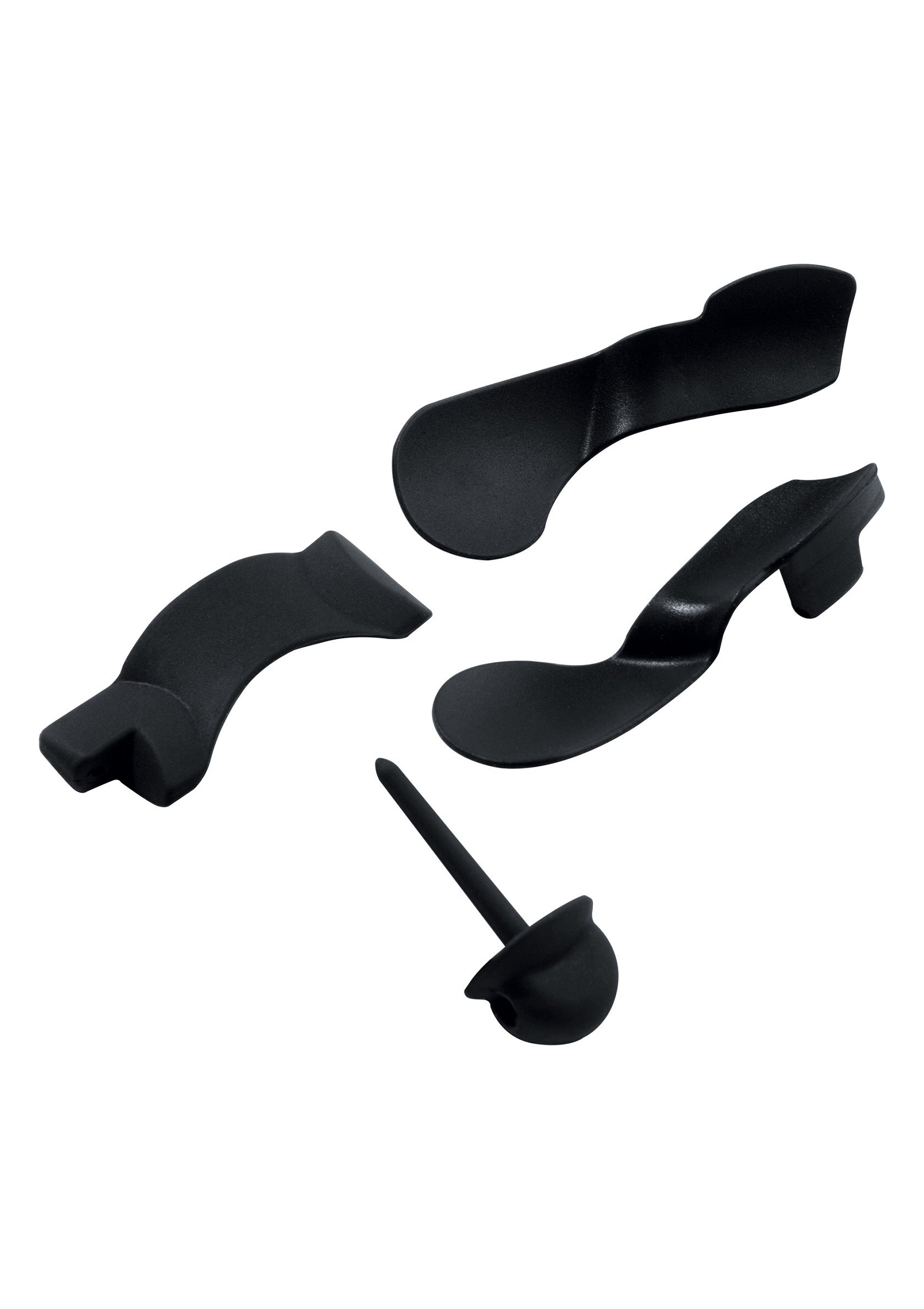 Pièces de rechange noires pour accessoires de loisirs créatifs, bricolage et jeux de société.; Zwarte reserveonderdelen voor hobbyaccessoires, doe-het-zelf en bordspellen.; Black replacement parts for hobby accessories, DIY, and board games.