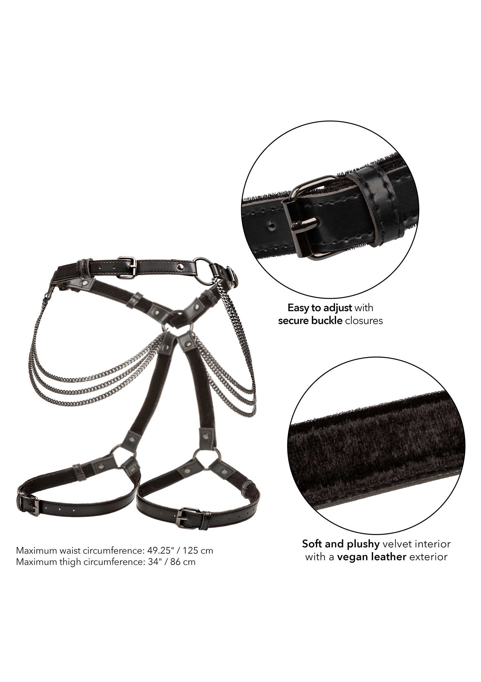 CalExotics Chain Thigh Harness Plus