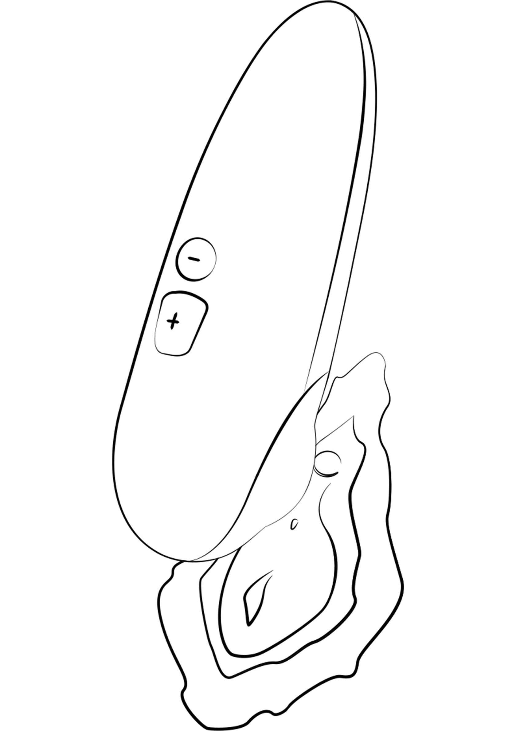 Vibromasseur design élégant sur un coquillage ouvert, pour un plaisir raffiné et sensuel. Jouet intime unique.; Stijlvolle vibrator op een open schelp, voor verfijnd en sensueel genot. Uniek intiem speeltje.; Elegant vibrator atop an open seashell, for refined & sensual pleasure. Unique intimate toy.