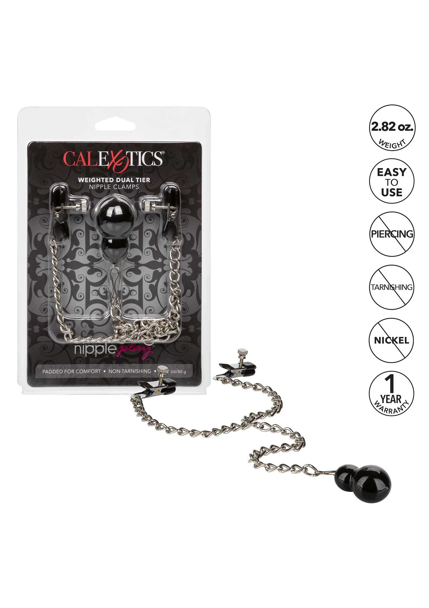 CalExotics Weighted Nipple Clamps