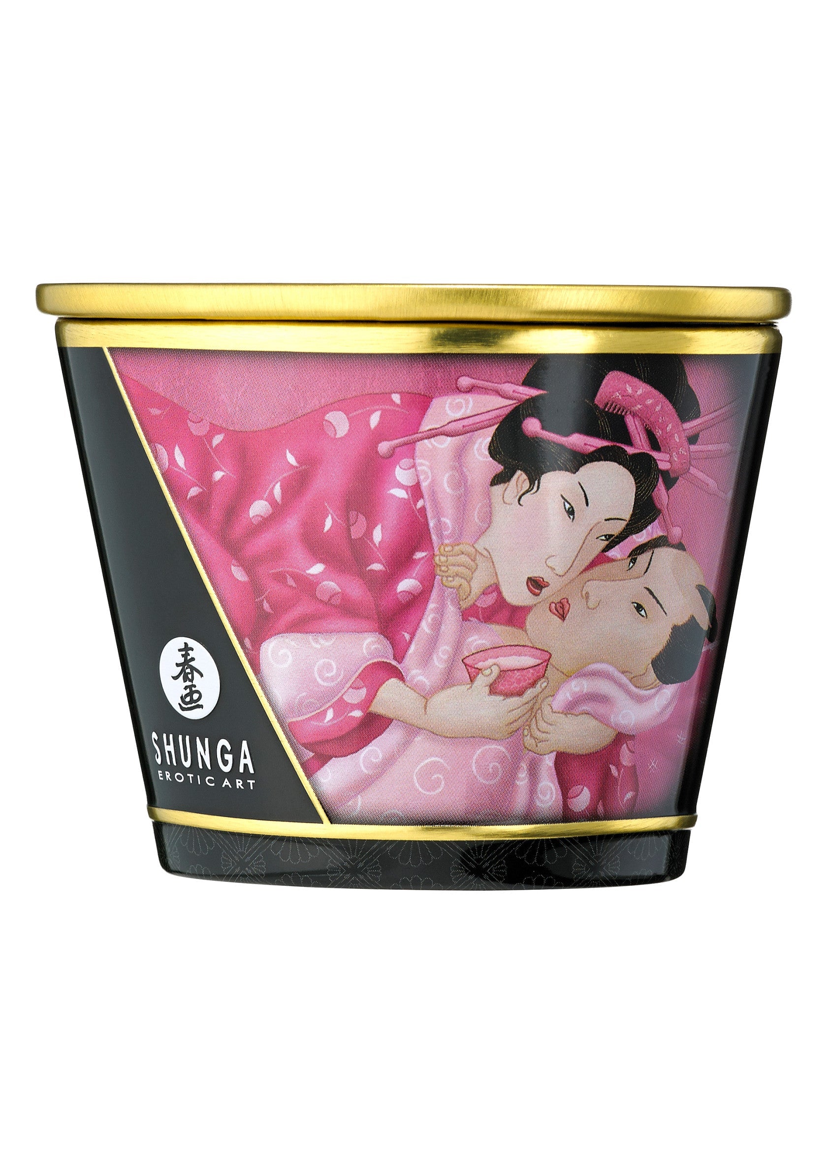 Boîte Shunga 'Art érotique' avec illustration d'une geisha, idéale pour ranger vos accessoires sensuels. Raffinement et discrétion.; Shunga 'Erotische Kunst' doos met geisha illustratie, ideaal om je sensuele accessoires in op te bergen. Verfijning en discretie.; Shunga 'Erotic Art' box with geisha illustration, ideal for storing your sensual accessories. Refinement and discretion.
