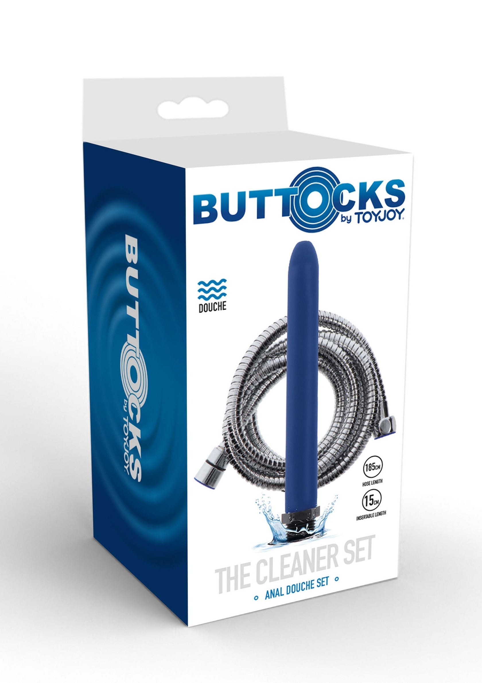 Buttocks by Toyjoy - Le kit de nettoyage, pour une hygiène intime parfaite. Douche anale pour une sensation de fraîcheur et de propreté.; Buttocks by Toyjoy - De reinigingsset, voor een perfecte intieme hygiëne. Anale douche voor een fris en schoon gevoel.; Buttocks by Toyjoy - The cleaner set, for perfect intimate hygiene. Anal douche for a fresh and clean feeling.