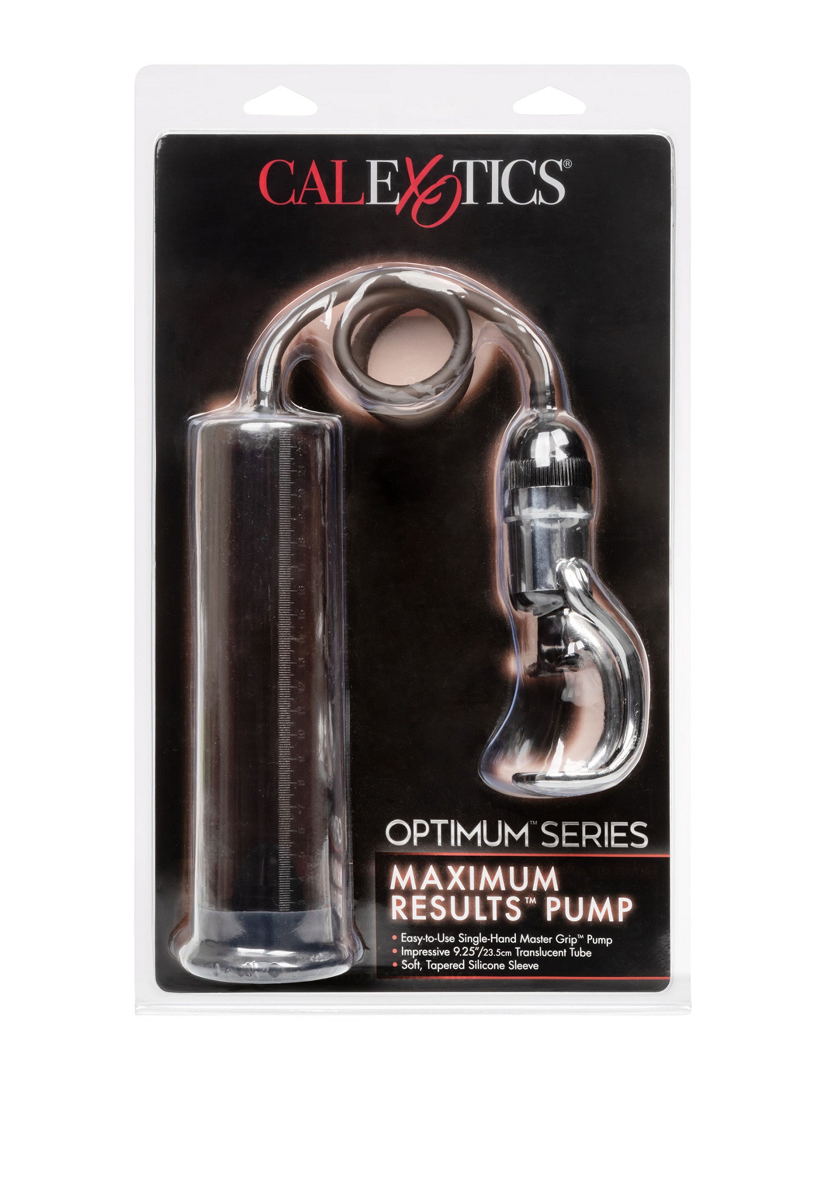 CalExotics Optimum Series Pompe à résultats maximum pour hommes. Boutique d'articles pour adultes.; CalExotics Optimum Series Maximum Results Pomp voor mannen. Volwassen artikelen winkel.; CalExotics Optimum Series Maximum Results Pump for men. Adult items shop.