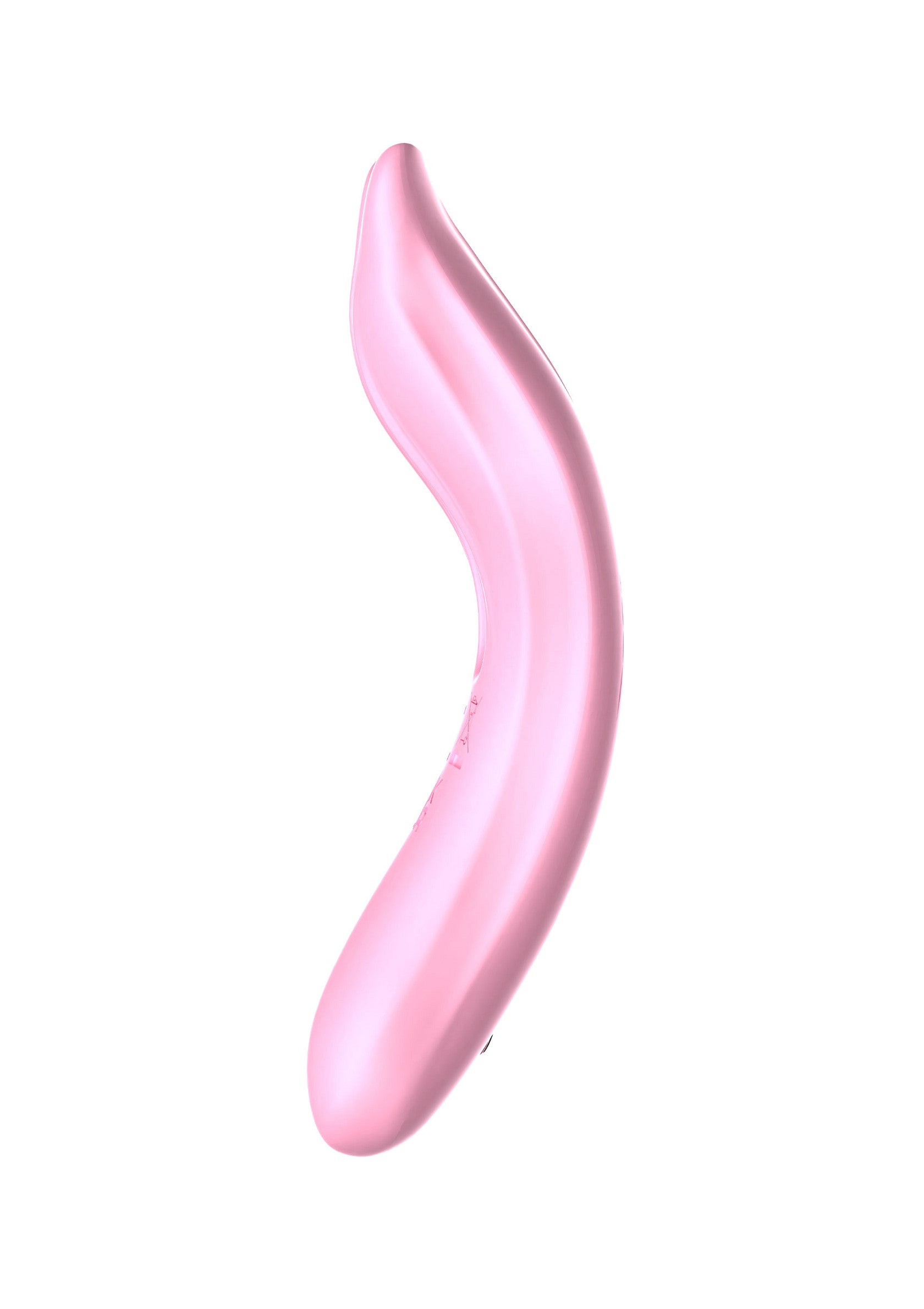 Vibromasseur courbé rose pour le plaisir féminin. Découvrez nos produits de bien-être intime pour plus de sensations.; Roze gebogen vibrator voor vrouwelijk genot. Ontdek onze intieme wellnessproducten voor meer sensatie.; Pink curved vibrator for female pleasure. Discover our intimate wellness products for more sensation.